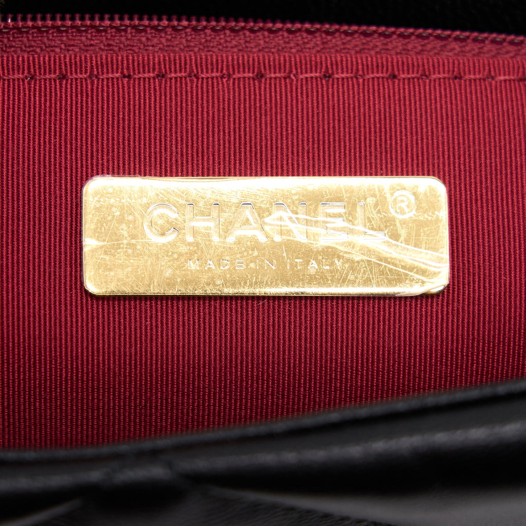 Chanel Large 19 Flap Bag Black
