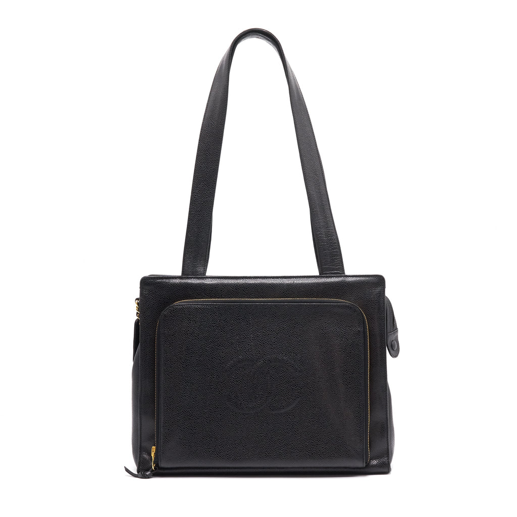 Chanel Cavier Shoulder Bag Black