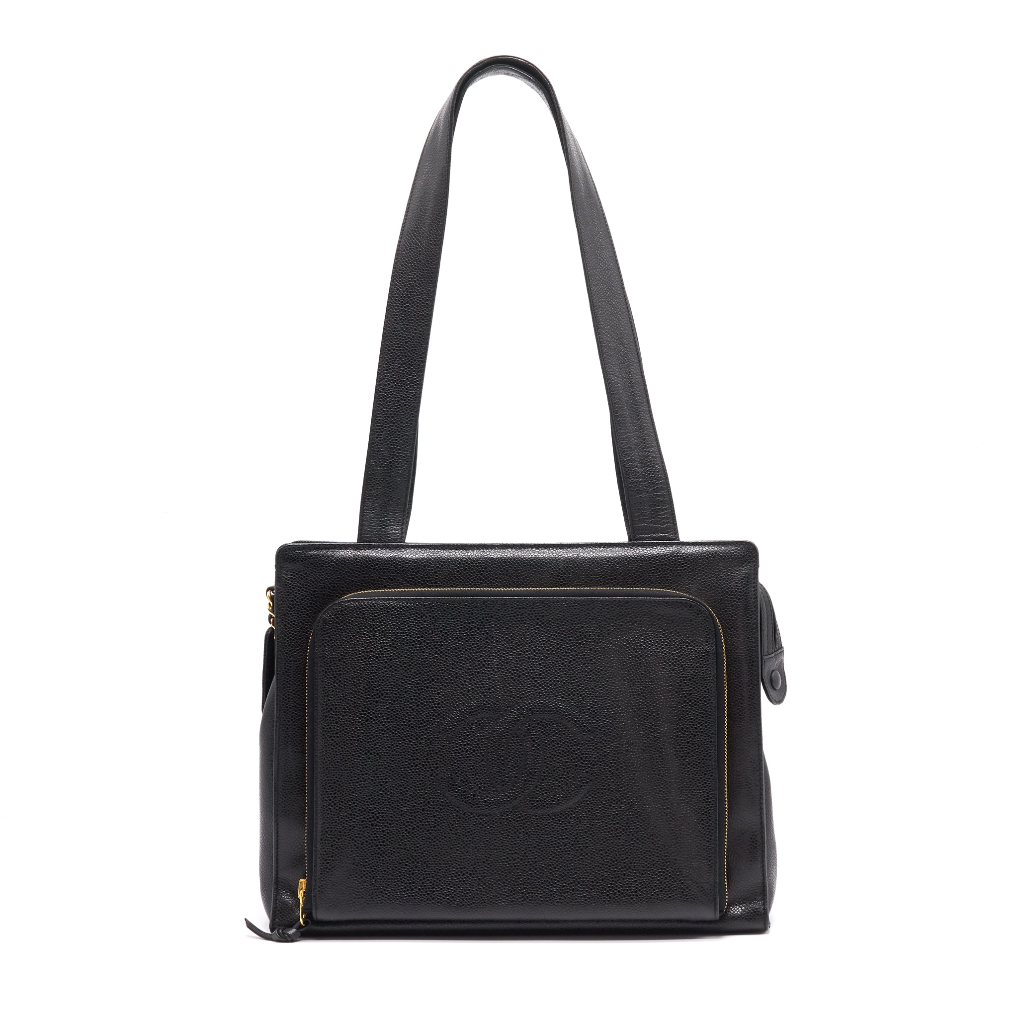 Chanel Cavier Shoulder Bag Black
