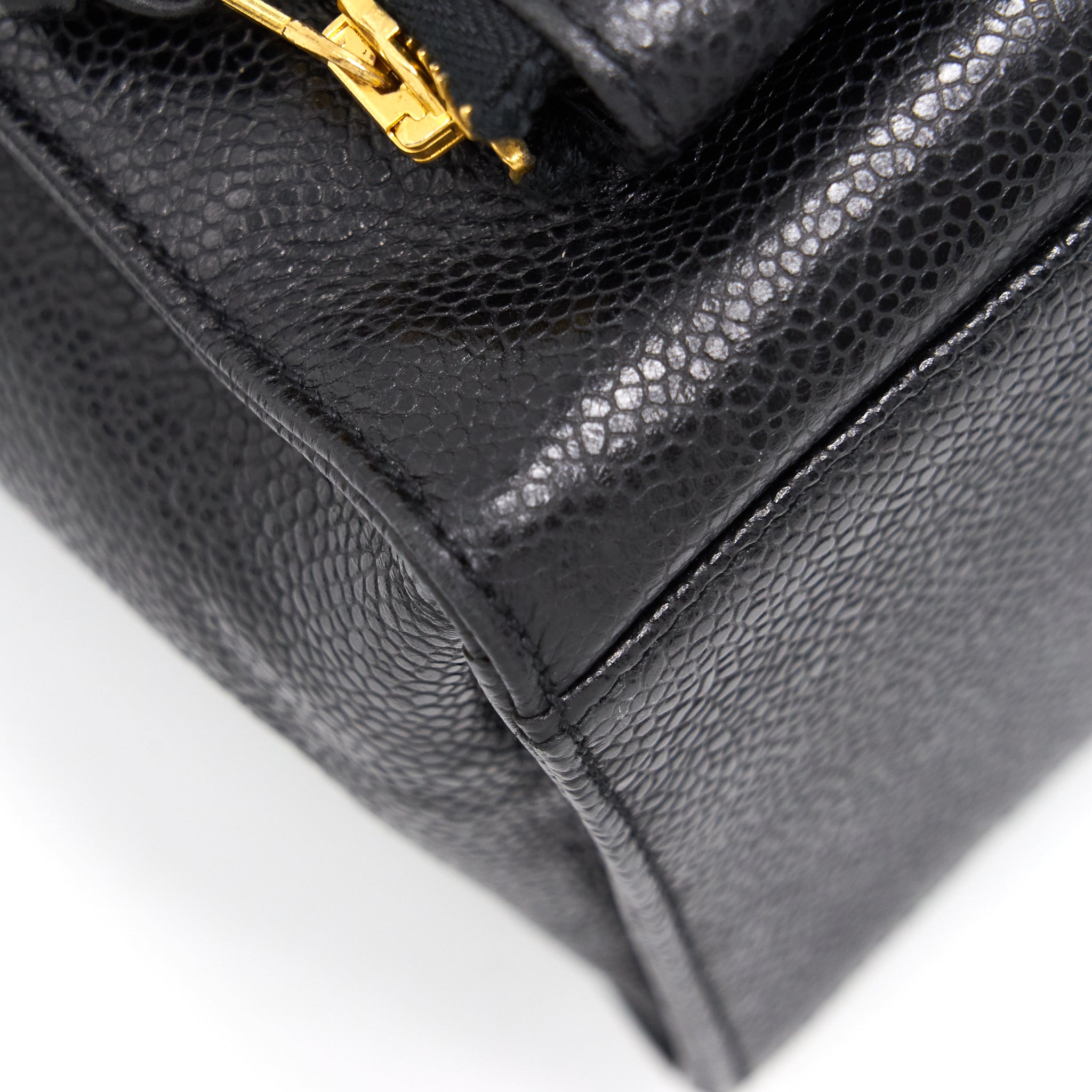 Chanel Cavier Shoulder Bag Black