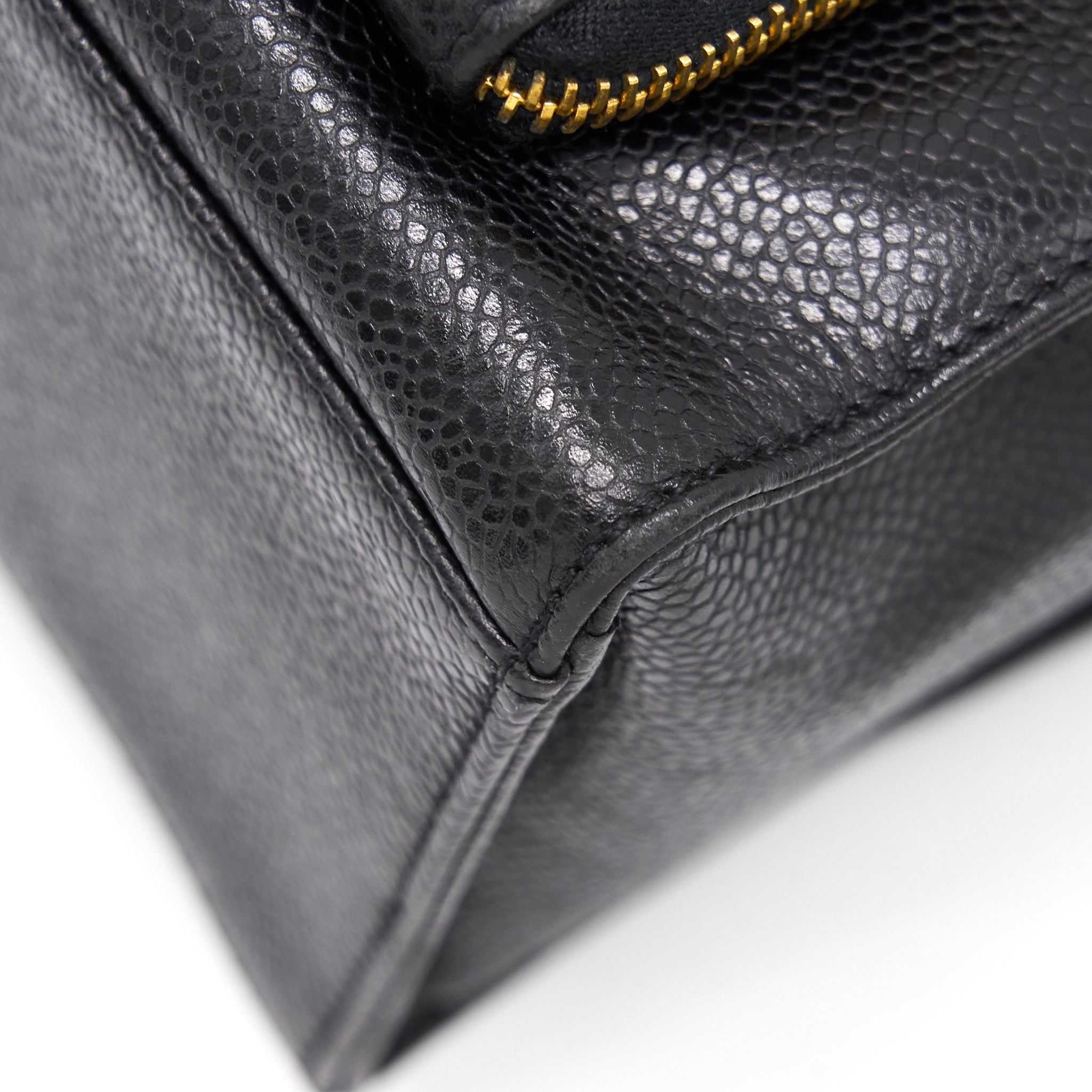 Chanel Cavier Shoulder Bag Black