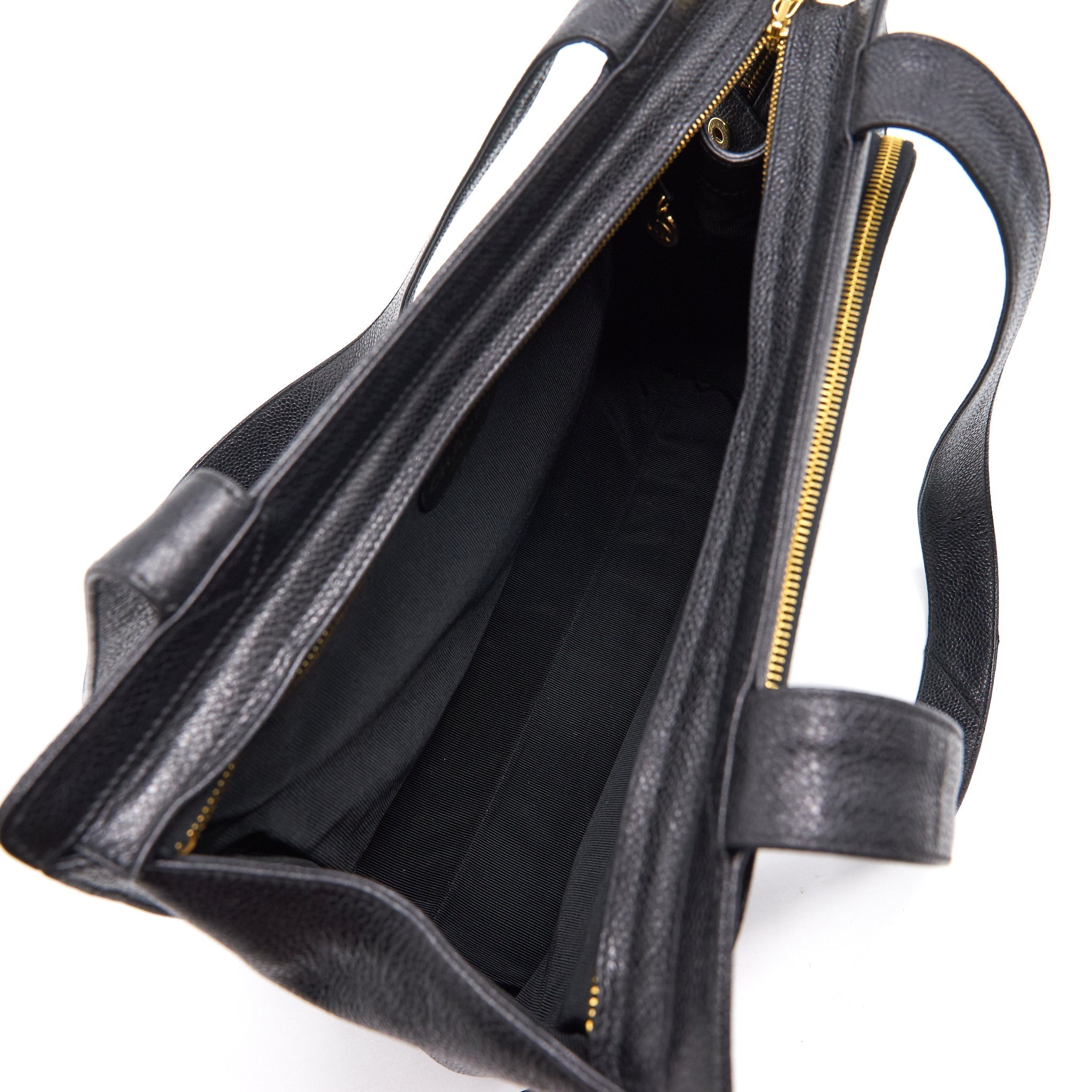 Chanel Cavier Shoulder Bag Black