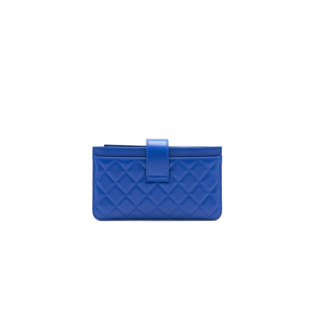Chanel Classic Pouch Blue