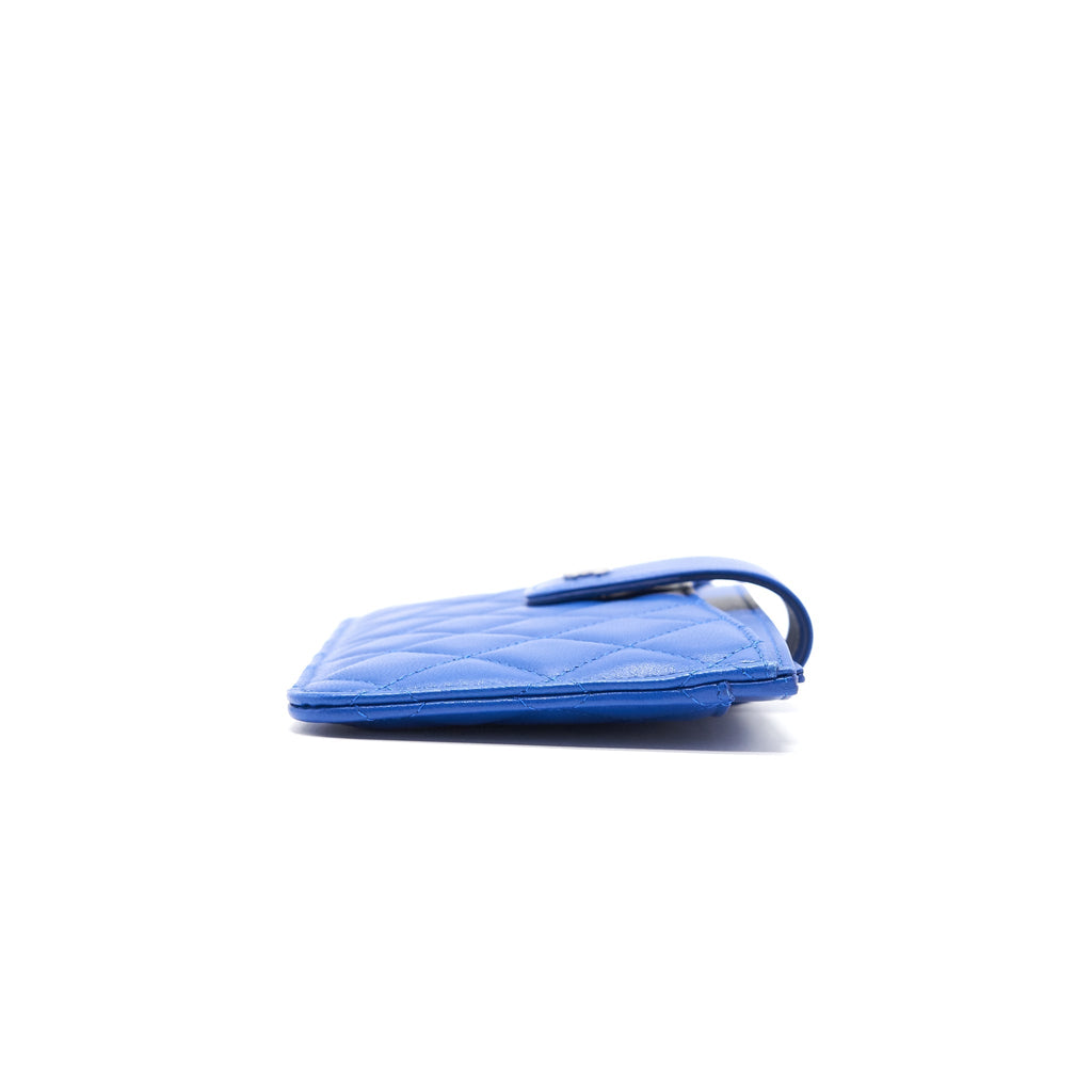 Chanel Classic Pouch Blue