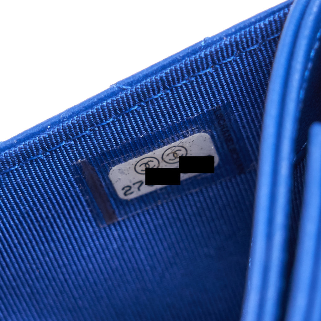 Chanel Classic Pouch Blue