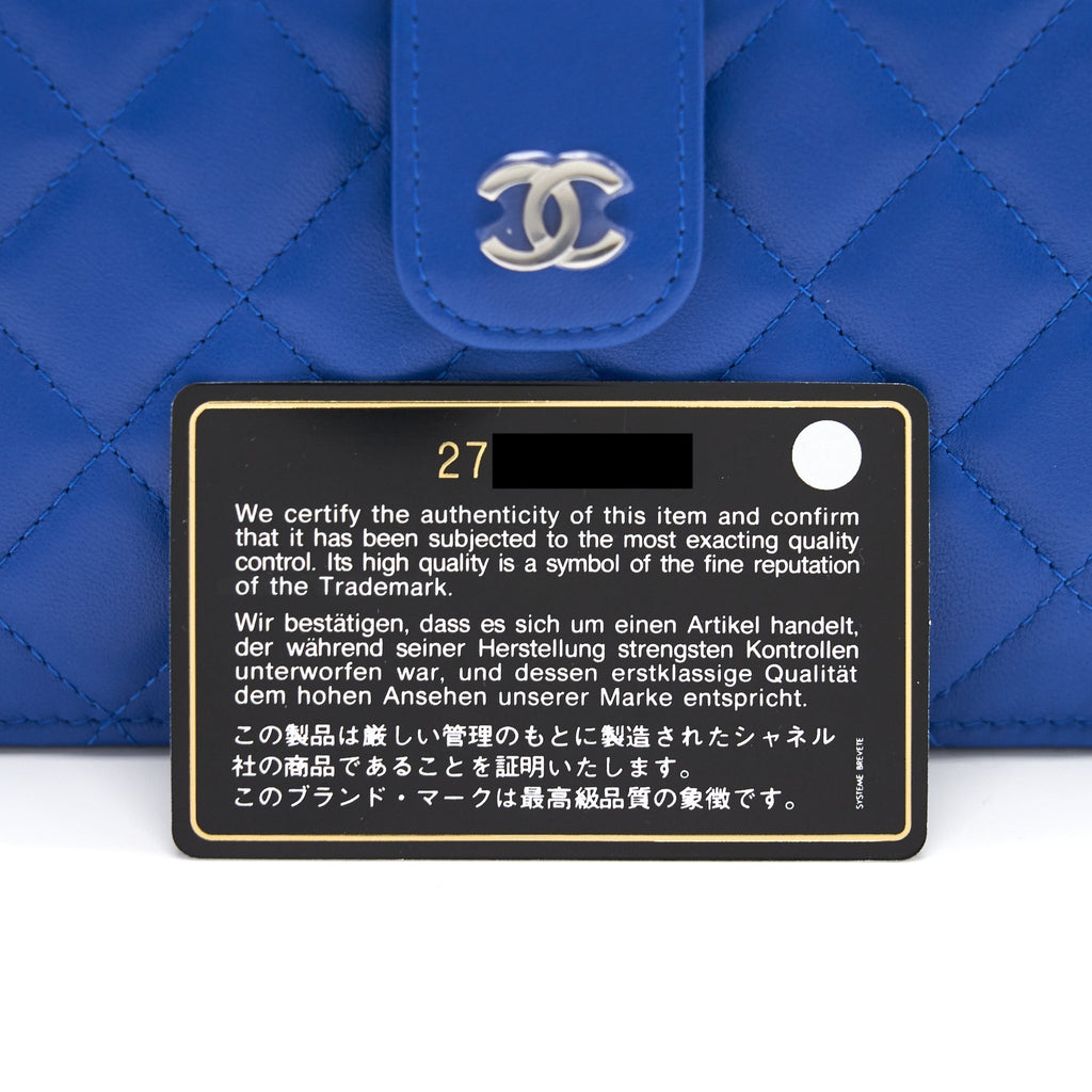 Chanel Classic Pouch Blue