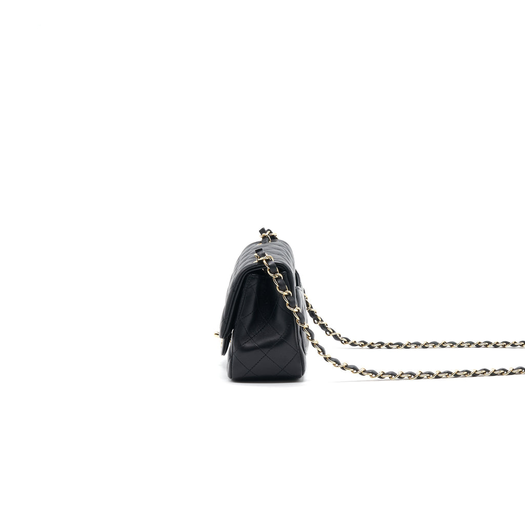 Chanel Mini Square Lambskin Black L