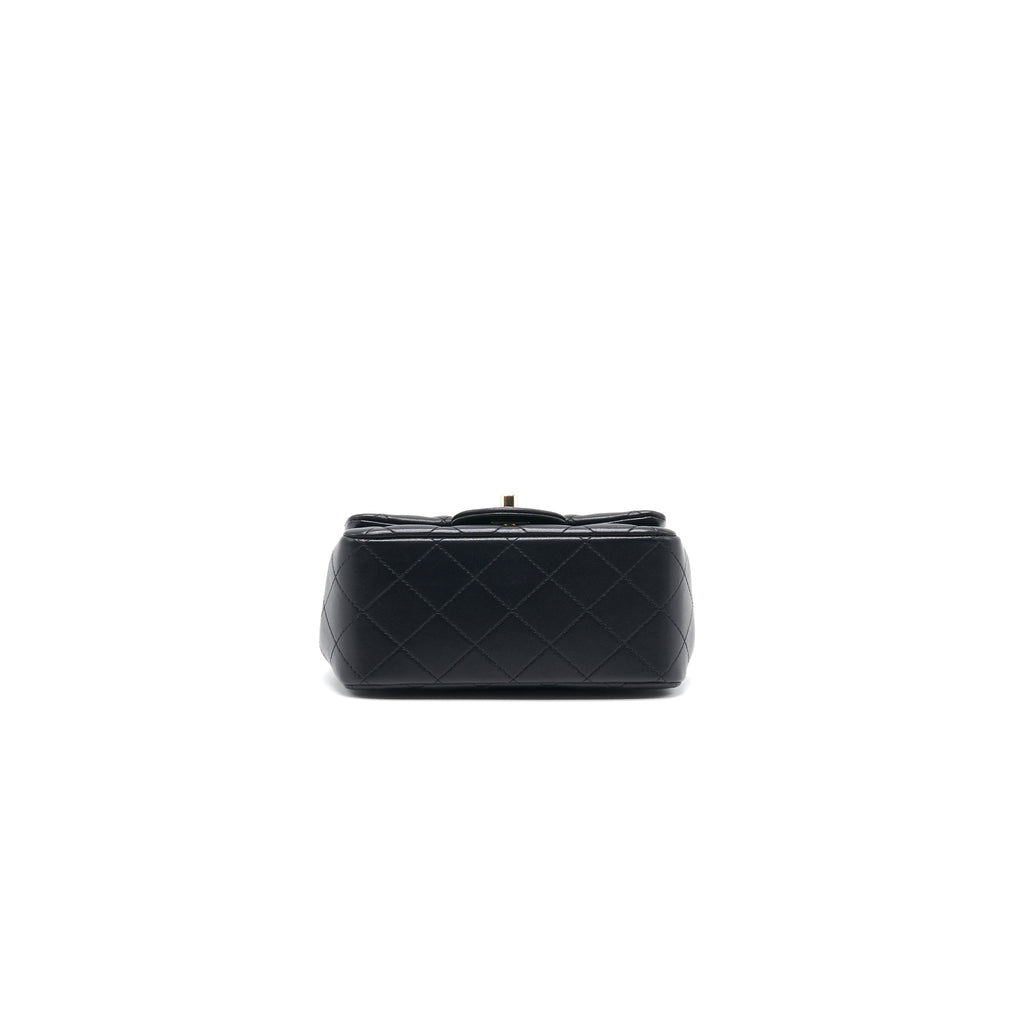 Chanel Mini Square Lambskin Black L