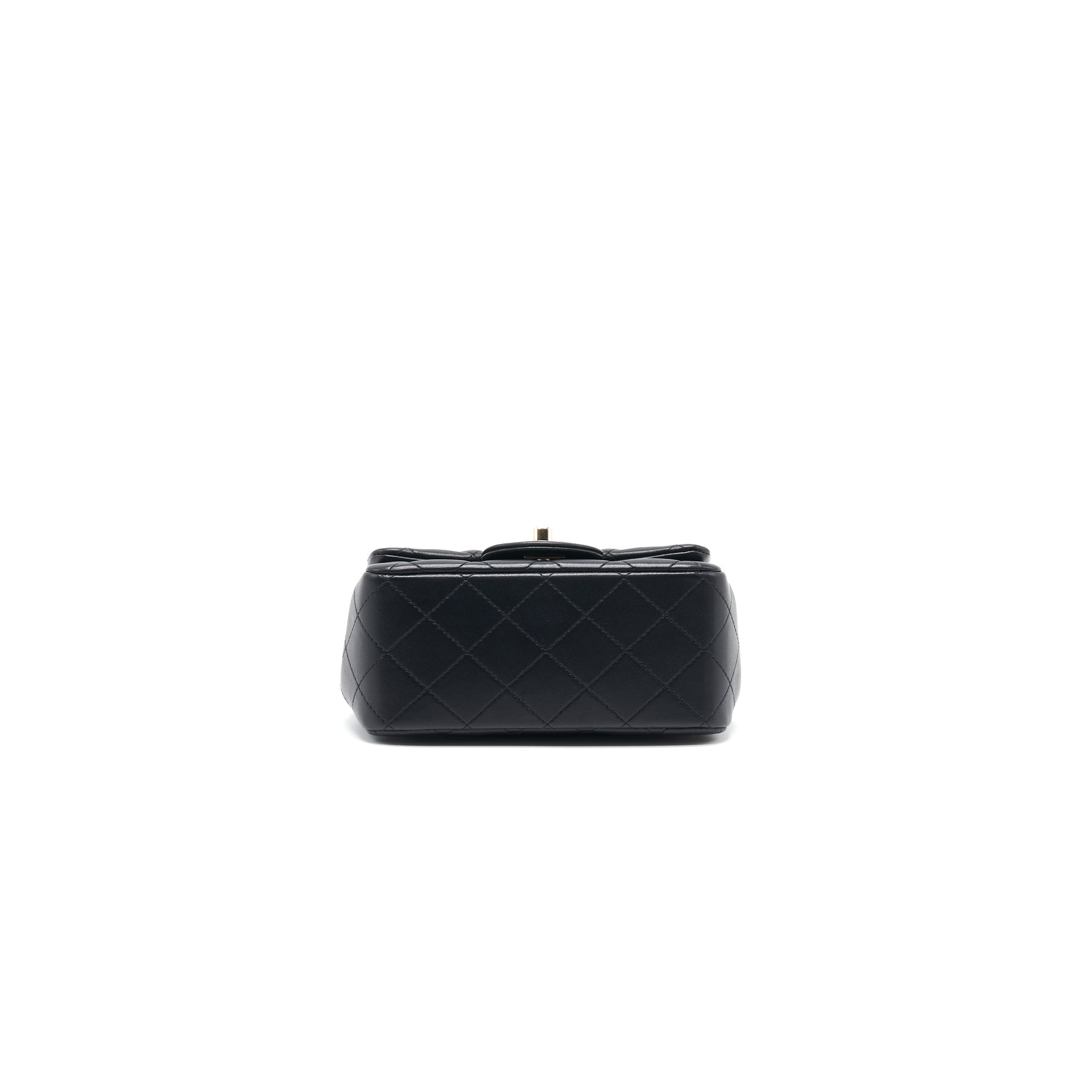 Chanel Mini Square Lambskin Black L