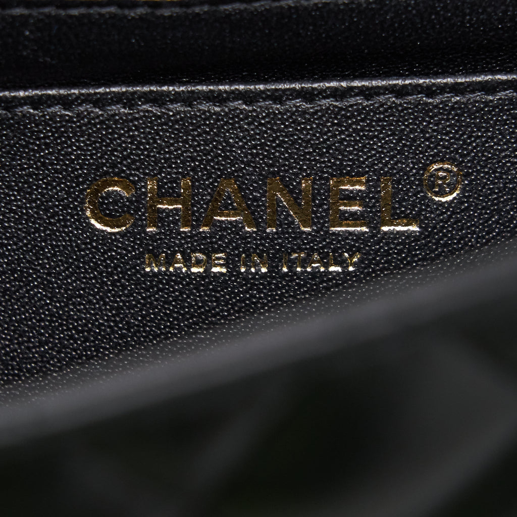 Chanel Mini Square Lambskin Black L