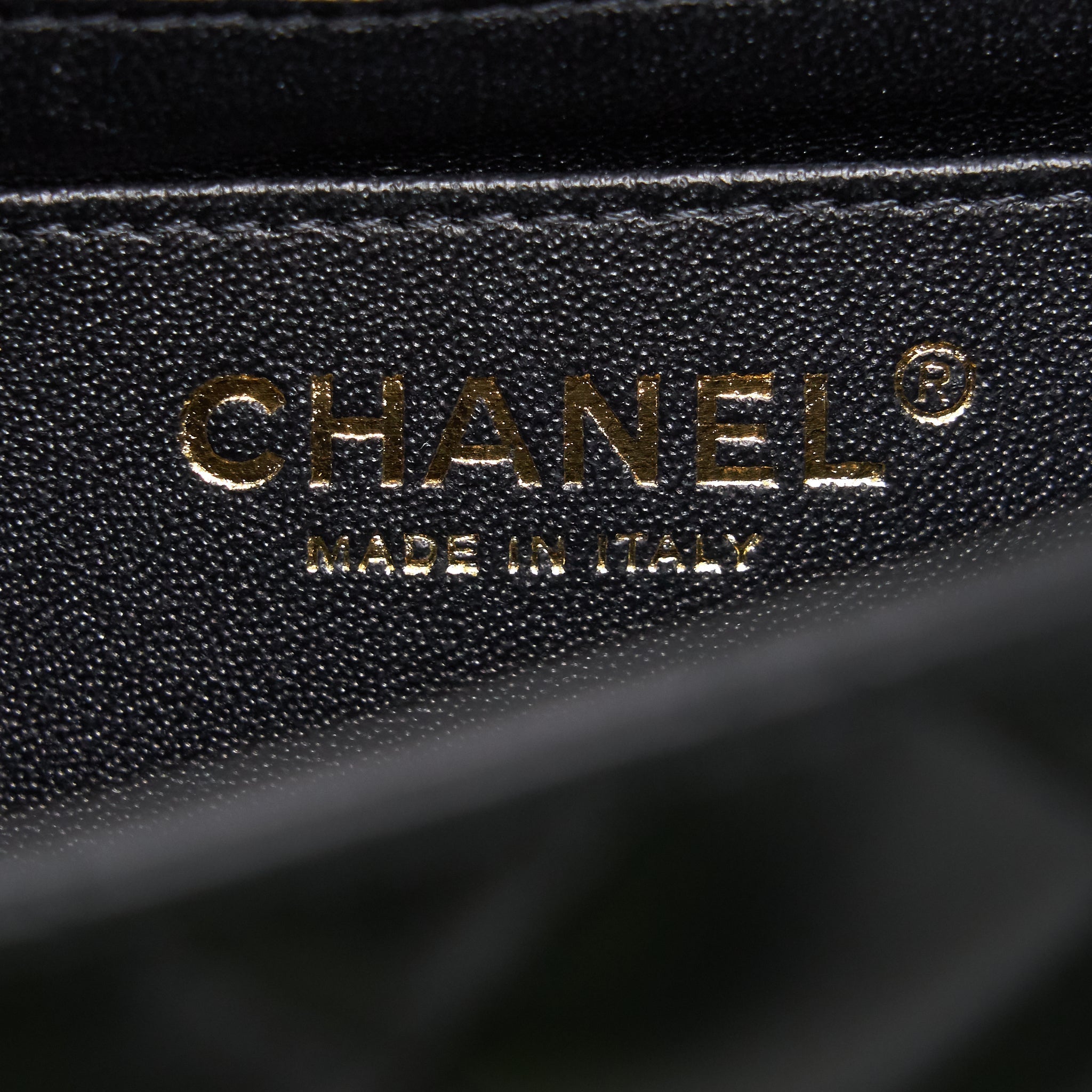Chanel Mini Square Lambskin Black L