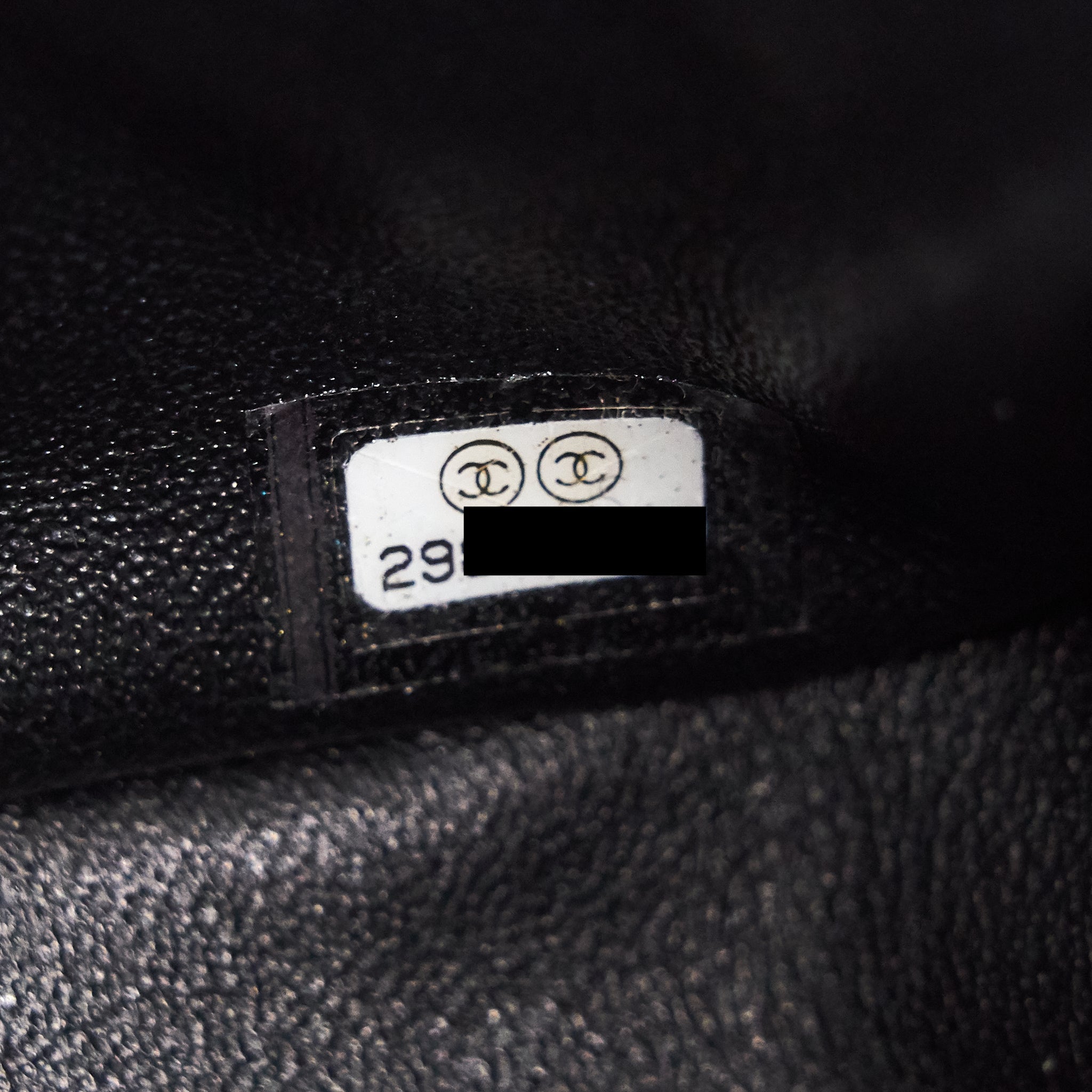 Chanel Mini Square Lambskin Black L