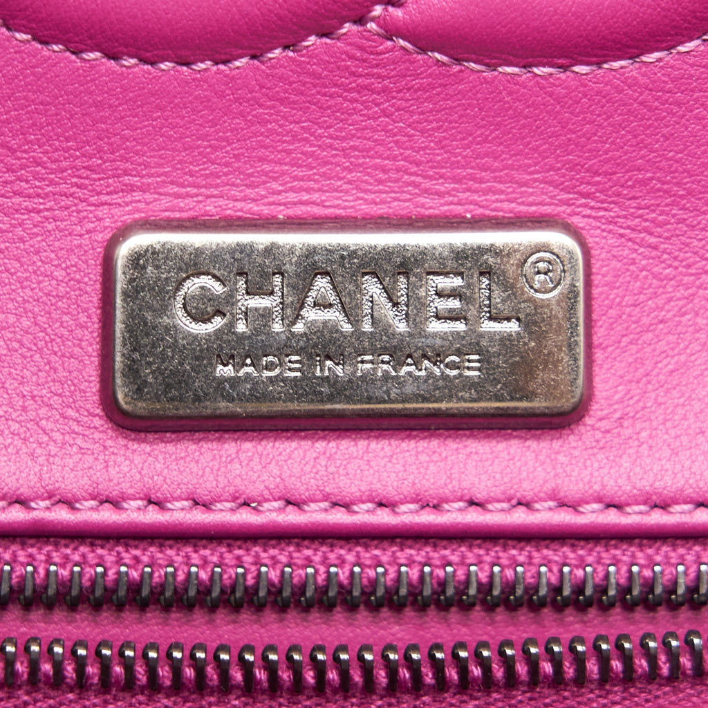 Chanel Alligator Medium Classic Double Flap Bag Pink