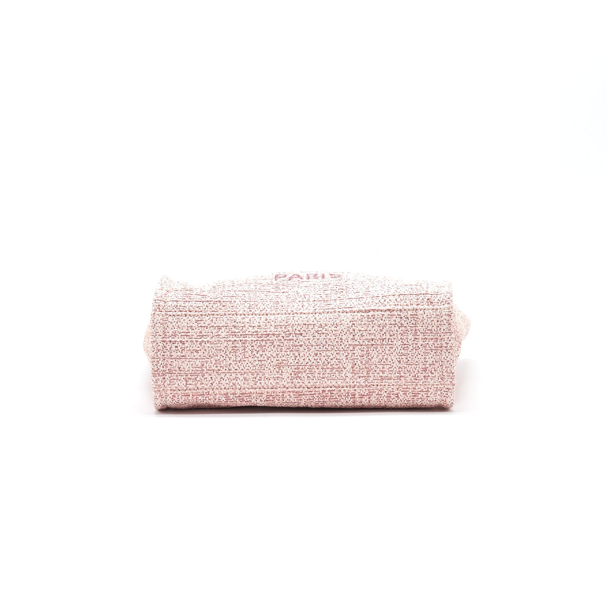 Chanel Deauville PM Tote Bag Canvas Pink