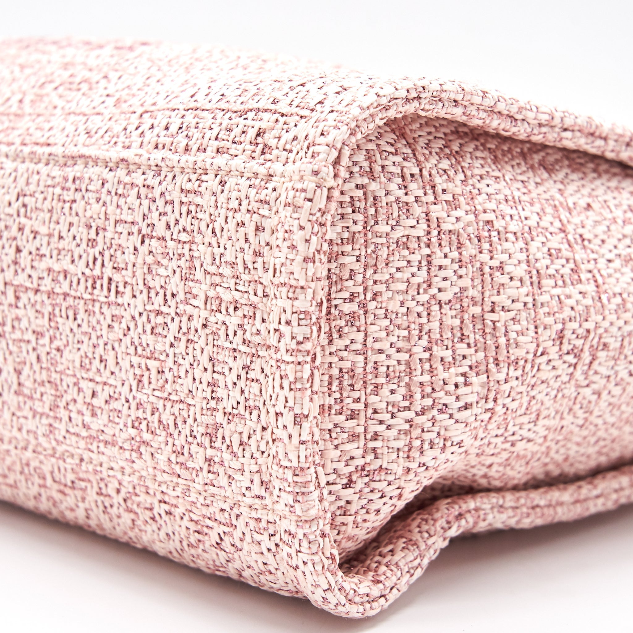 Chanel Deauville PM Tote Bag Canvas Pink