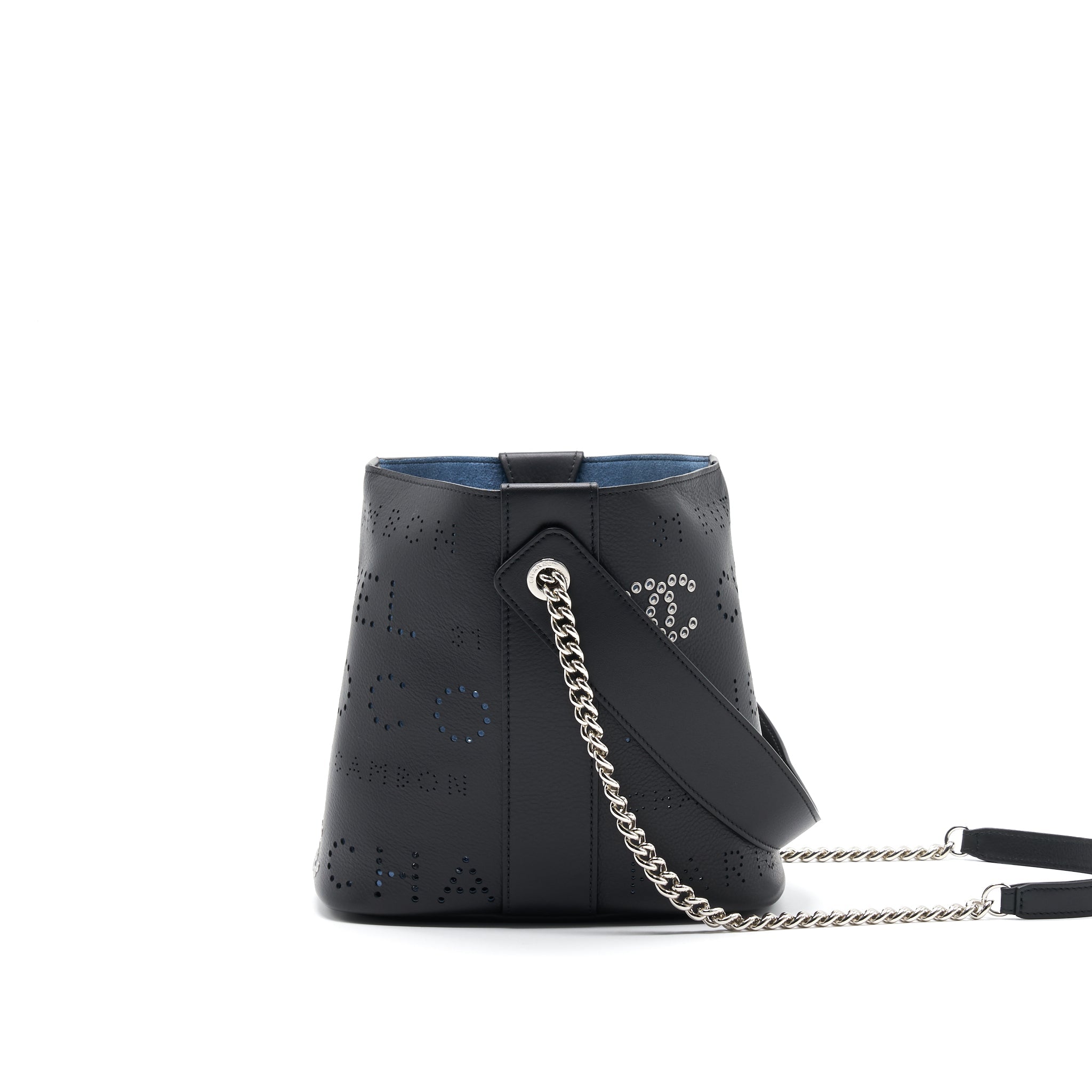 Chanel Eyelet Logo Bucket Bag