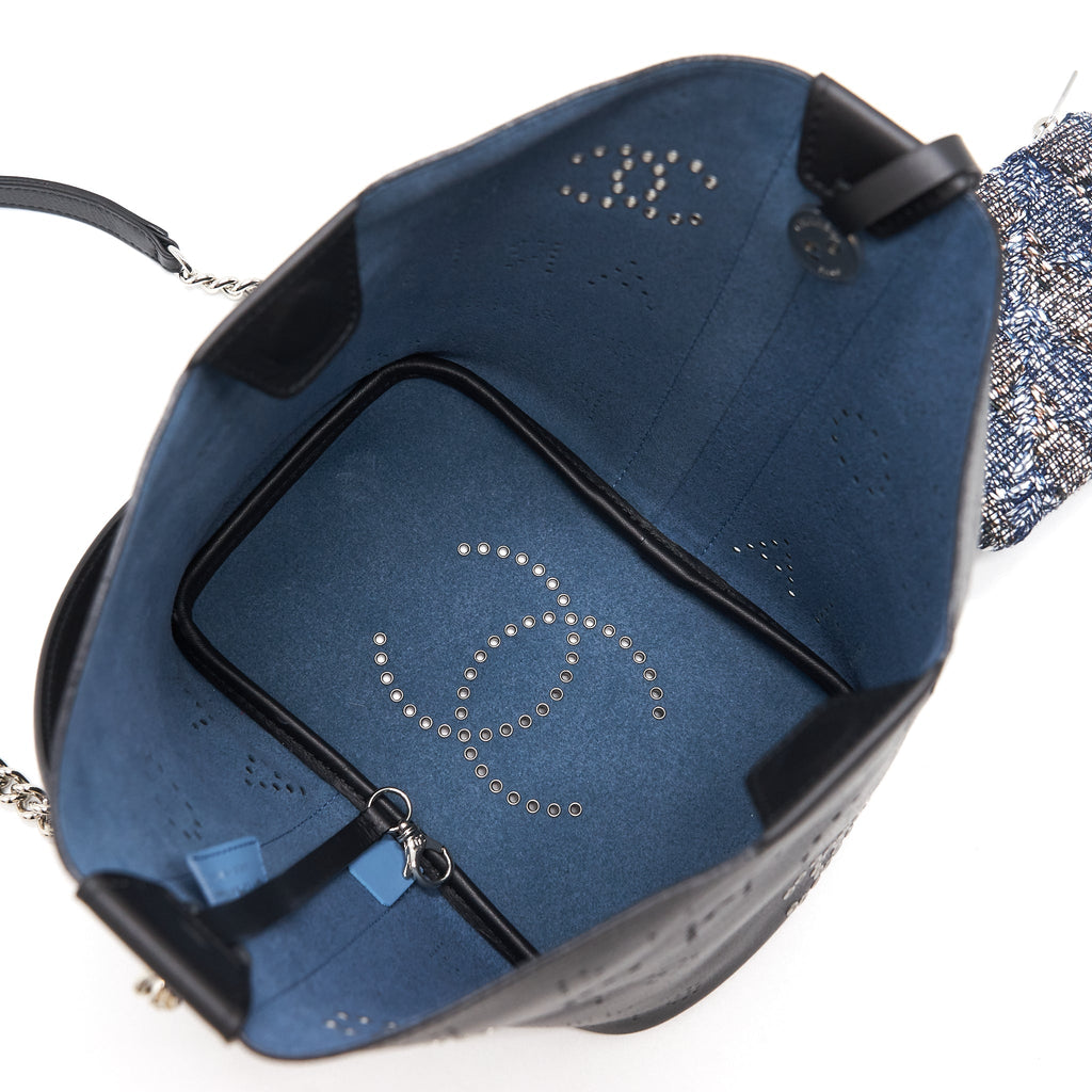 Chanel Eyelet Logo Bucket Bag