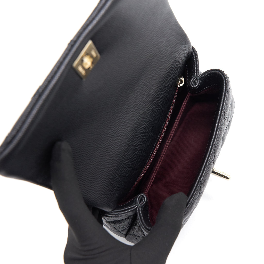 Chanel Coco Handle Extra Mini Black L serial30
