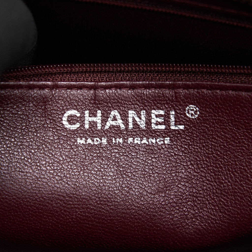 Chanel Cavier Medallion Tote Burgundy