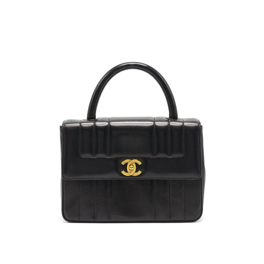 Chanel Vintage Lambskin Kelly Bag black