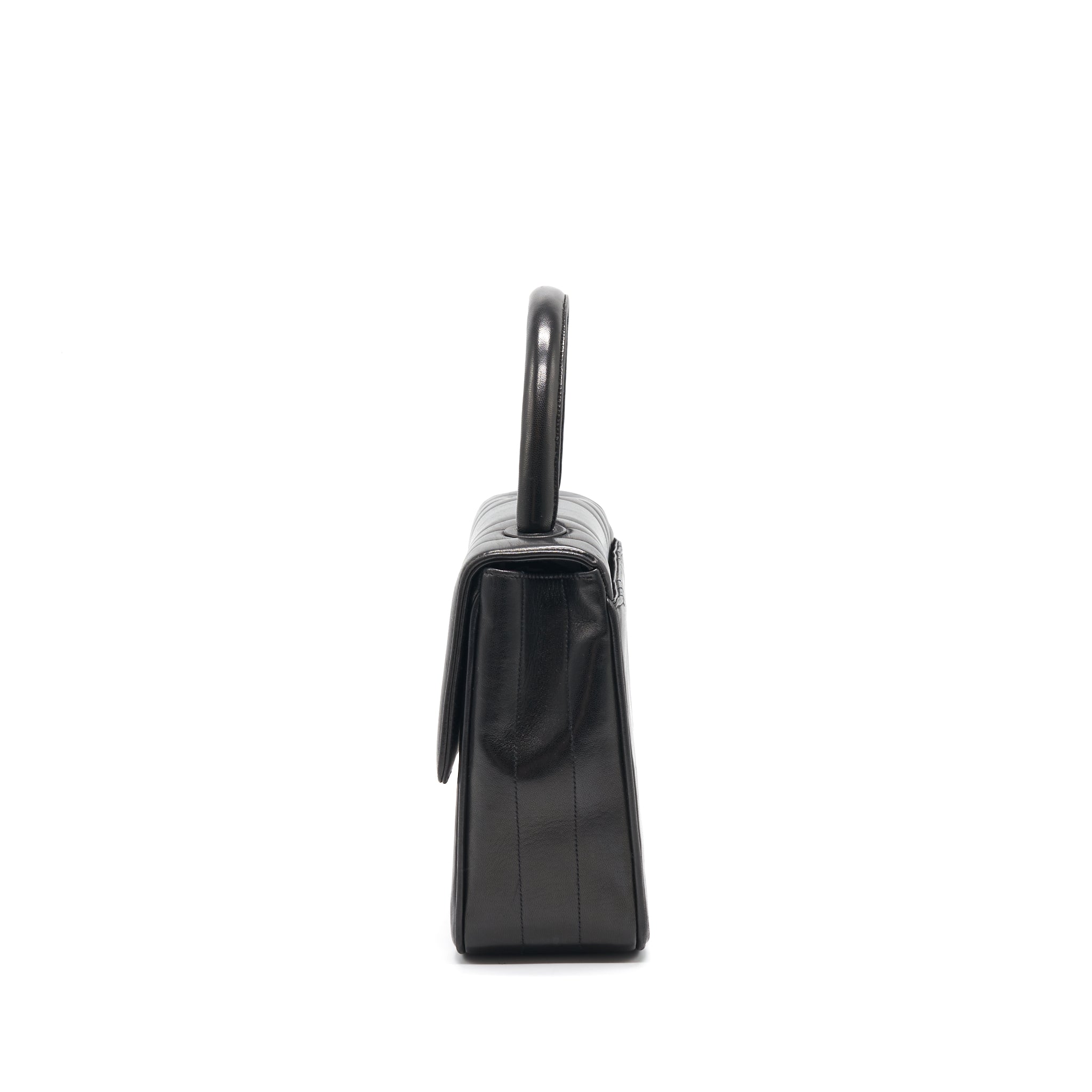 Chanel Vintage Lambskin Kelly Bag black
