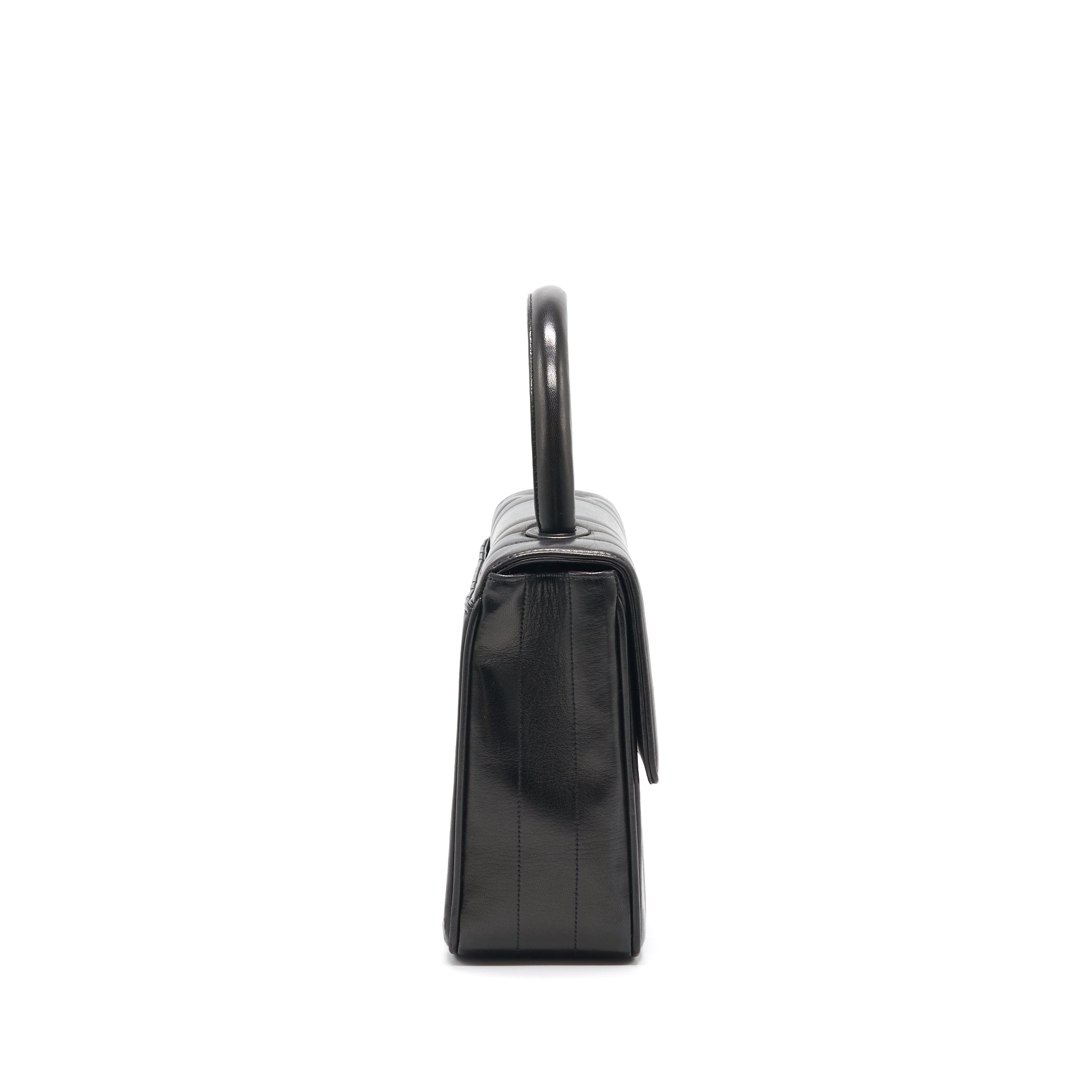 Chanel Vintage Lambskin Kelly Bag black