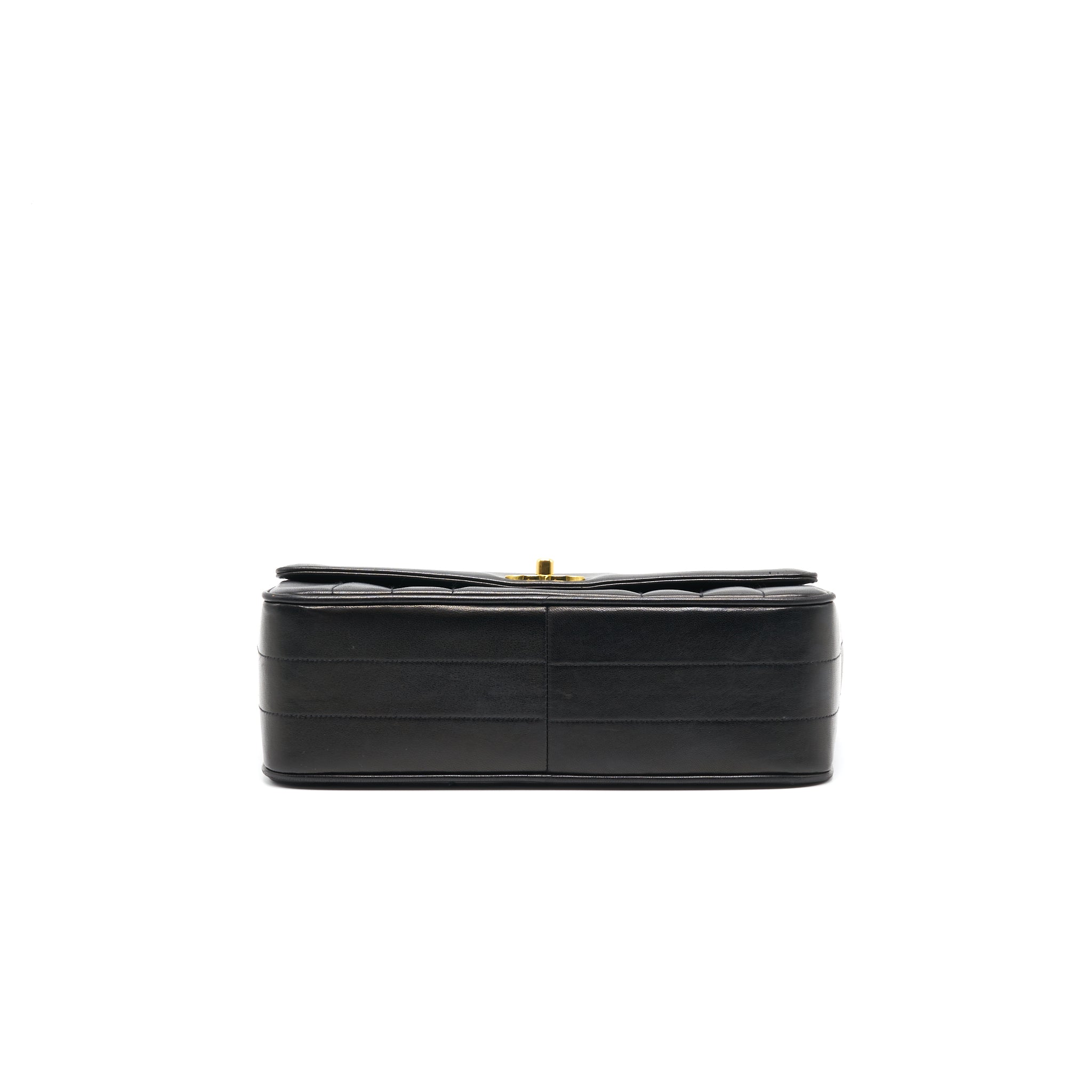 Chanel Vintage Lambskin Kelly Bag black