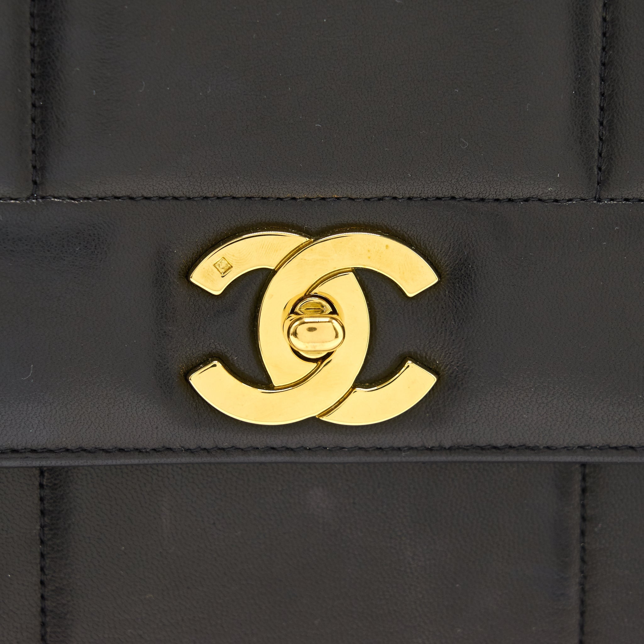 Chanel Vintage Lambskin Kelly Bag black