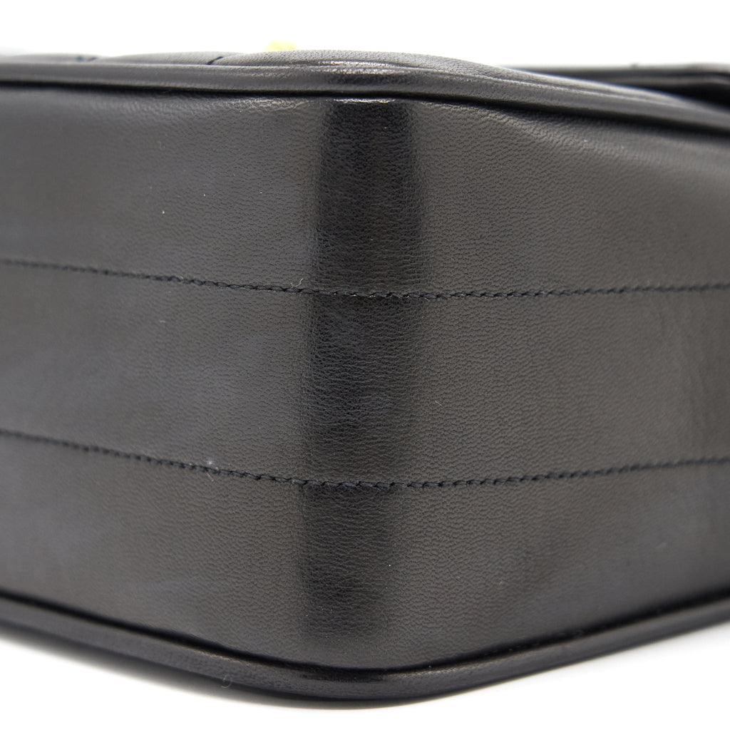 Chanel Vintage Lambskin Kelly Bag black