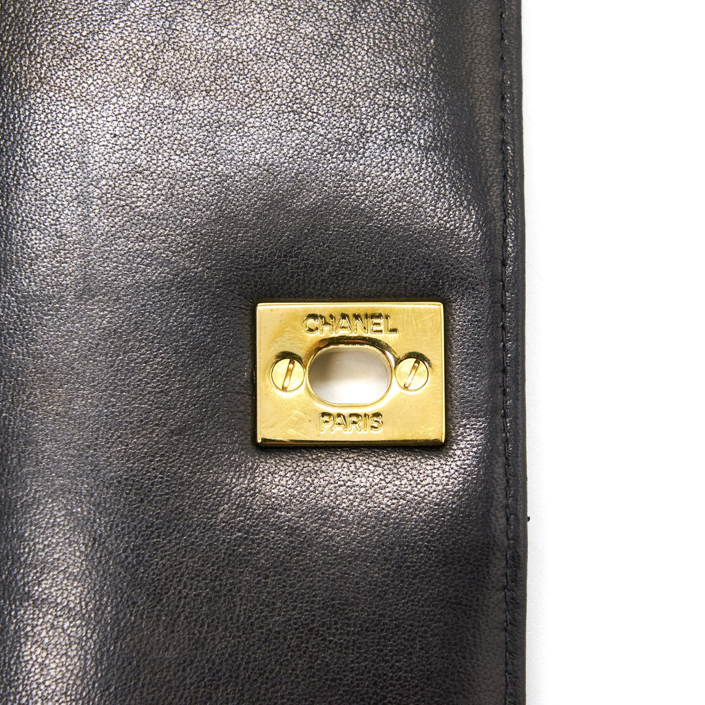 Chanel Vintage Lambskin Kelly Bag black