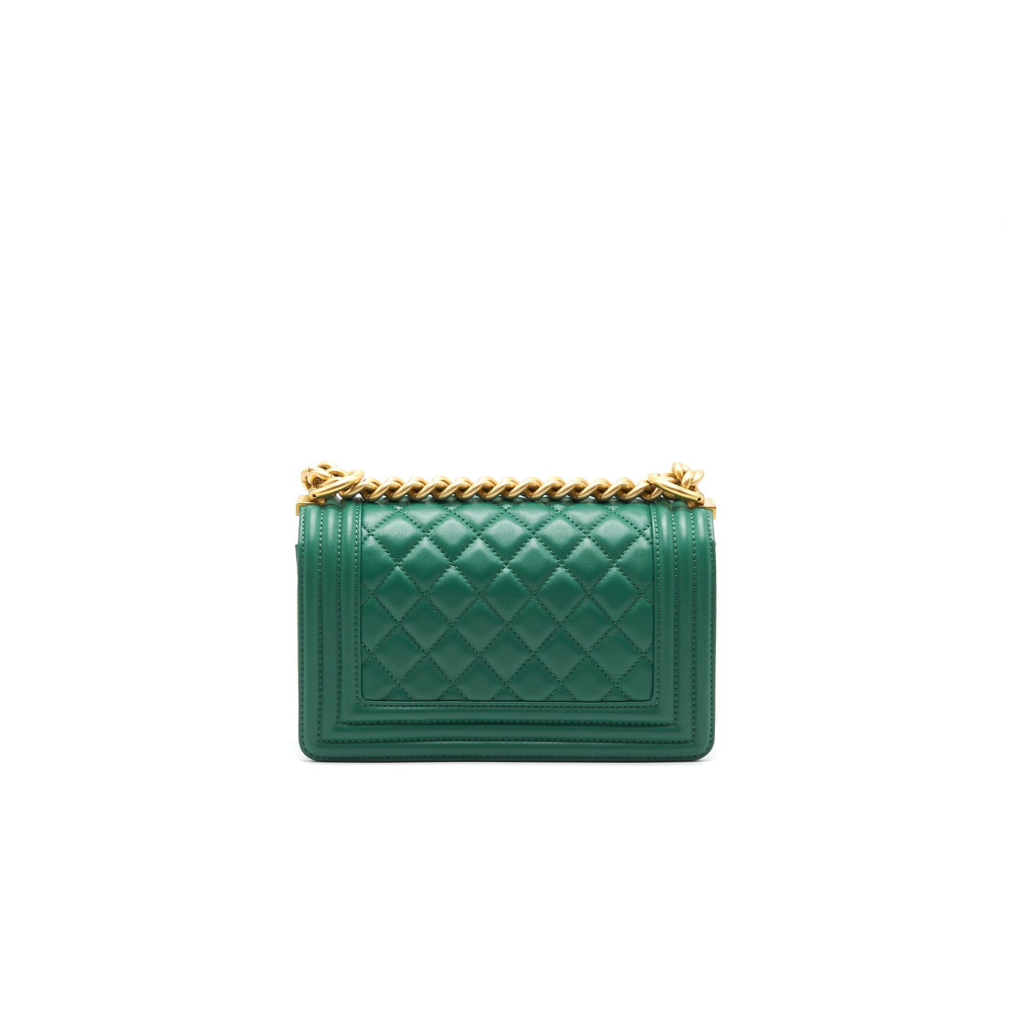 Chanel Small Leboy Lambskin Green