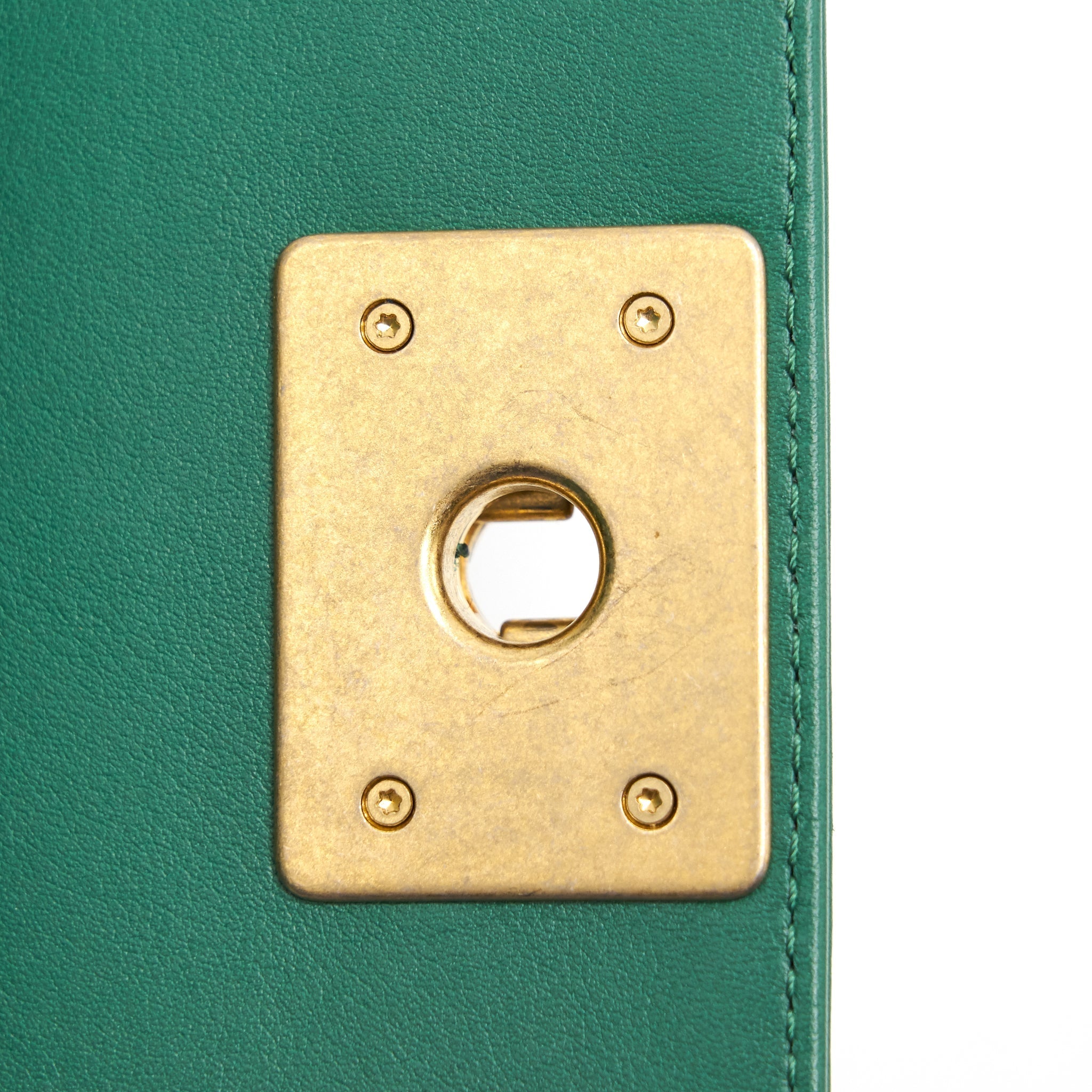 Chanel Small Leboy Lambskin Green