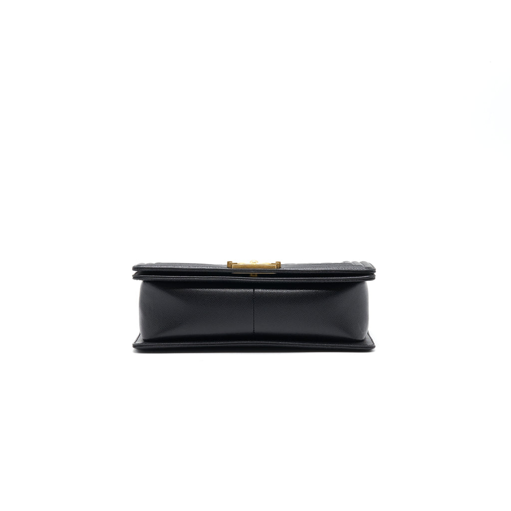 Chanel Boy Chanel Handbag Caviar Black
