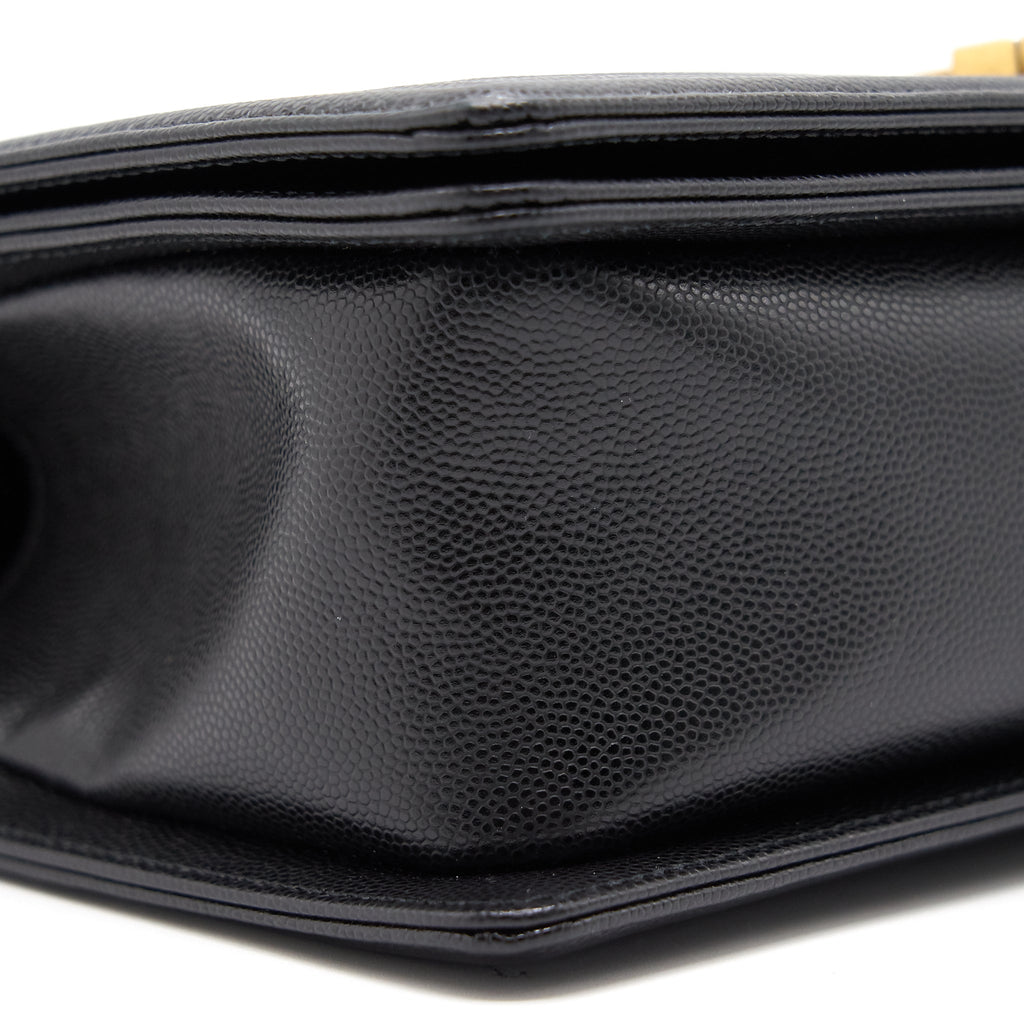 Chanel Boy Chanel Handbag Caviar Black