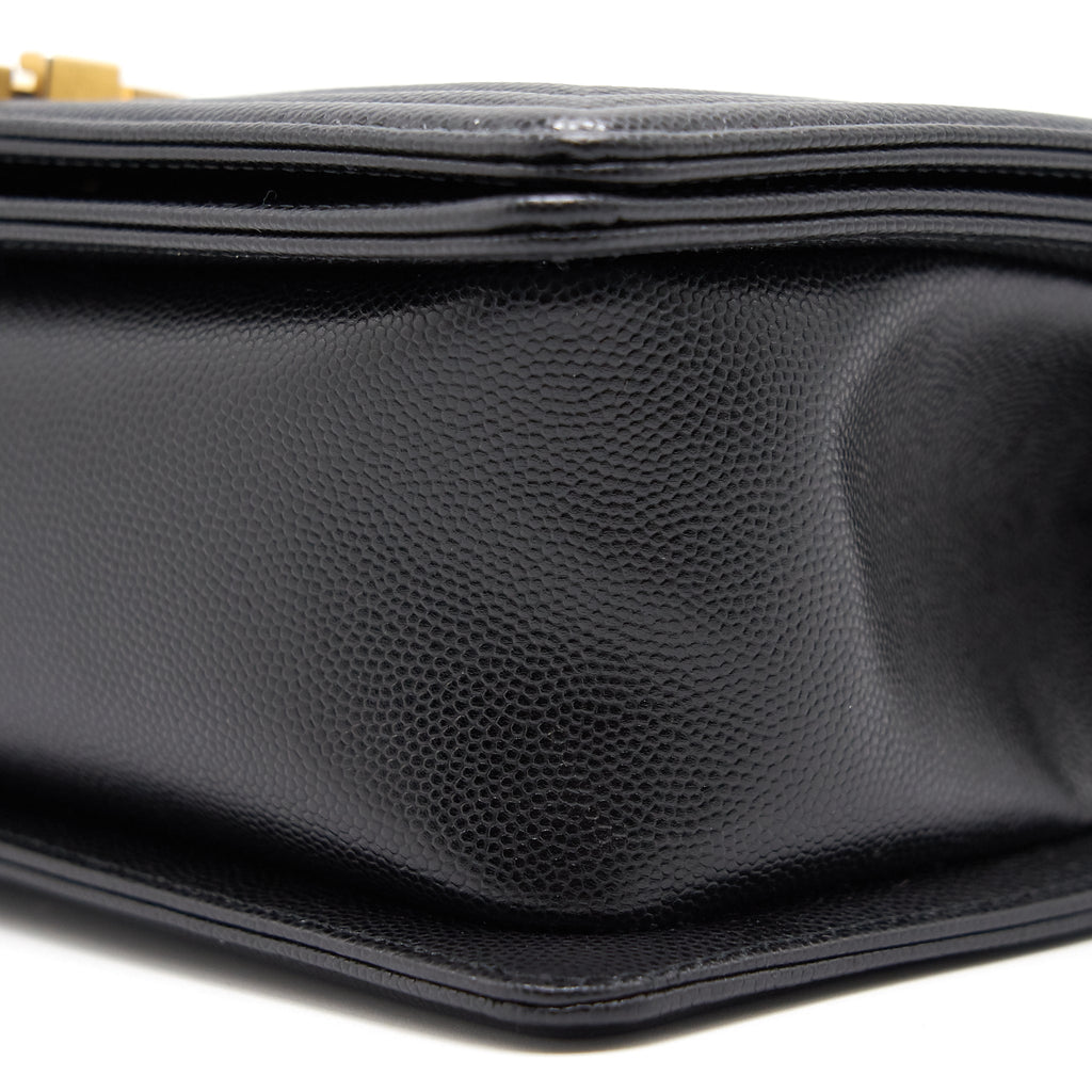 Chanel Boy Chanel Handbag Caviar Black