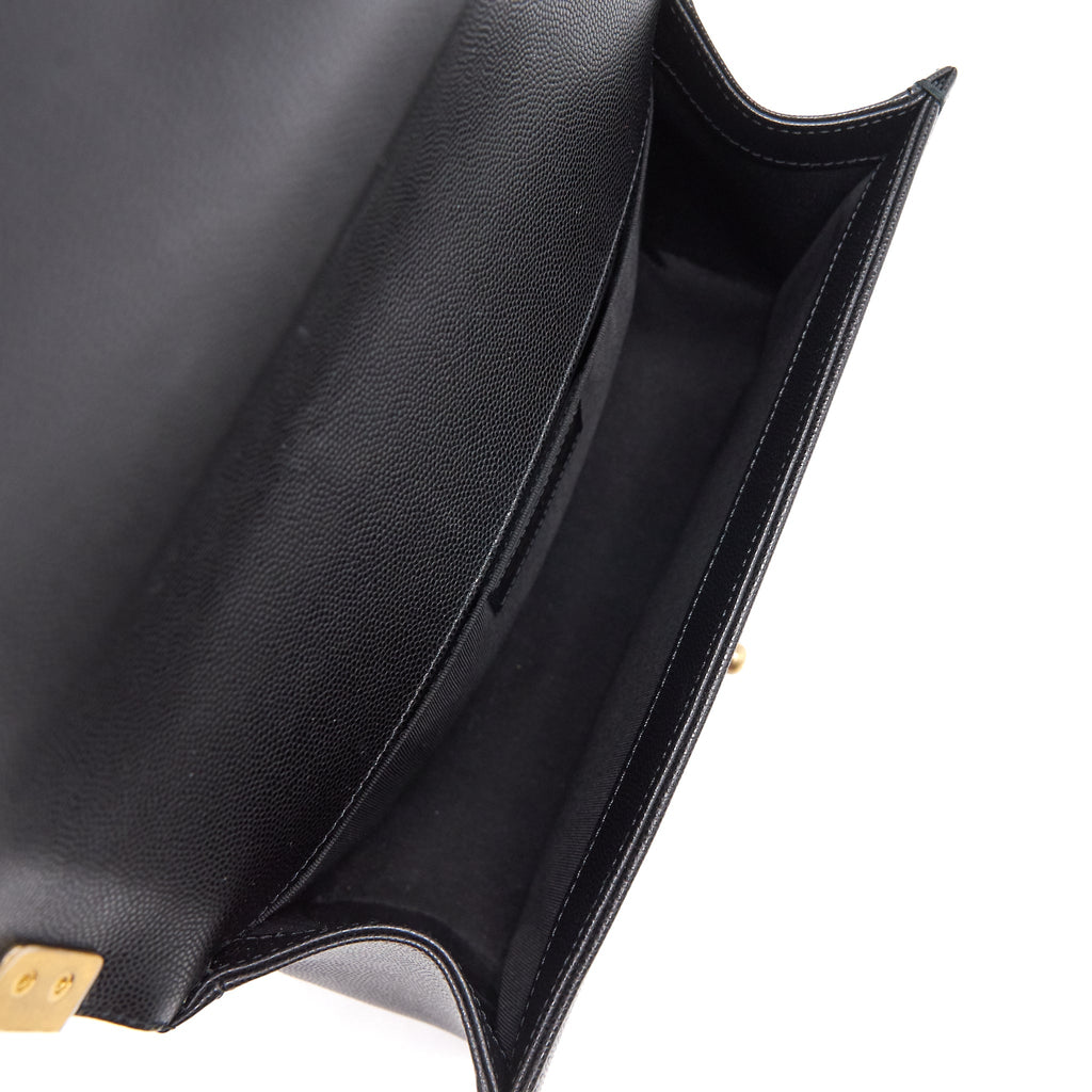 Chanel Boy Chanel Handbag Caviar Black