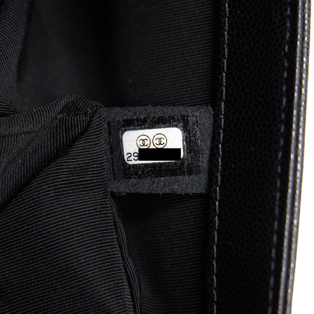 Chanel Boy Chanel Handbag Caviar Black