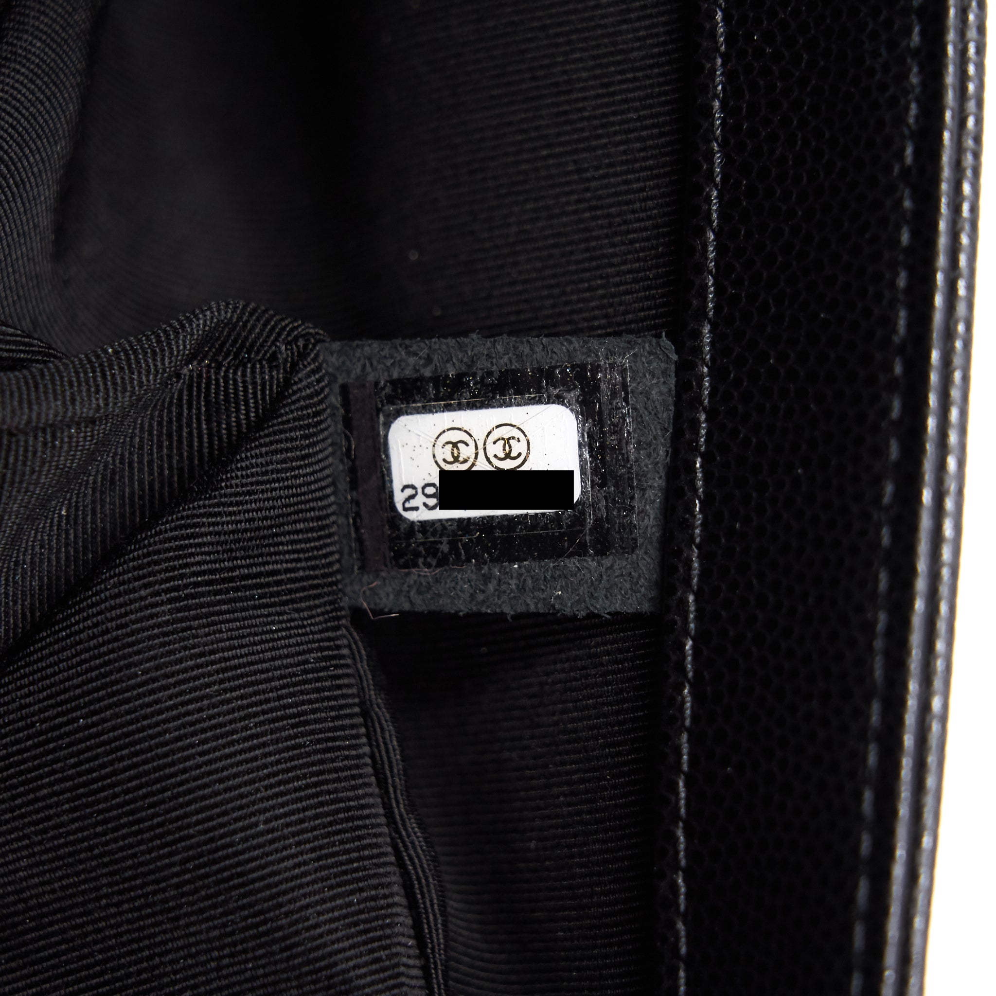 Chanel Boy Chanel Handbag Caviar Black