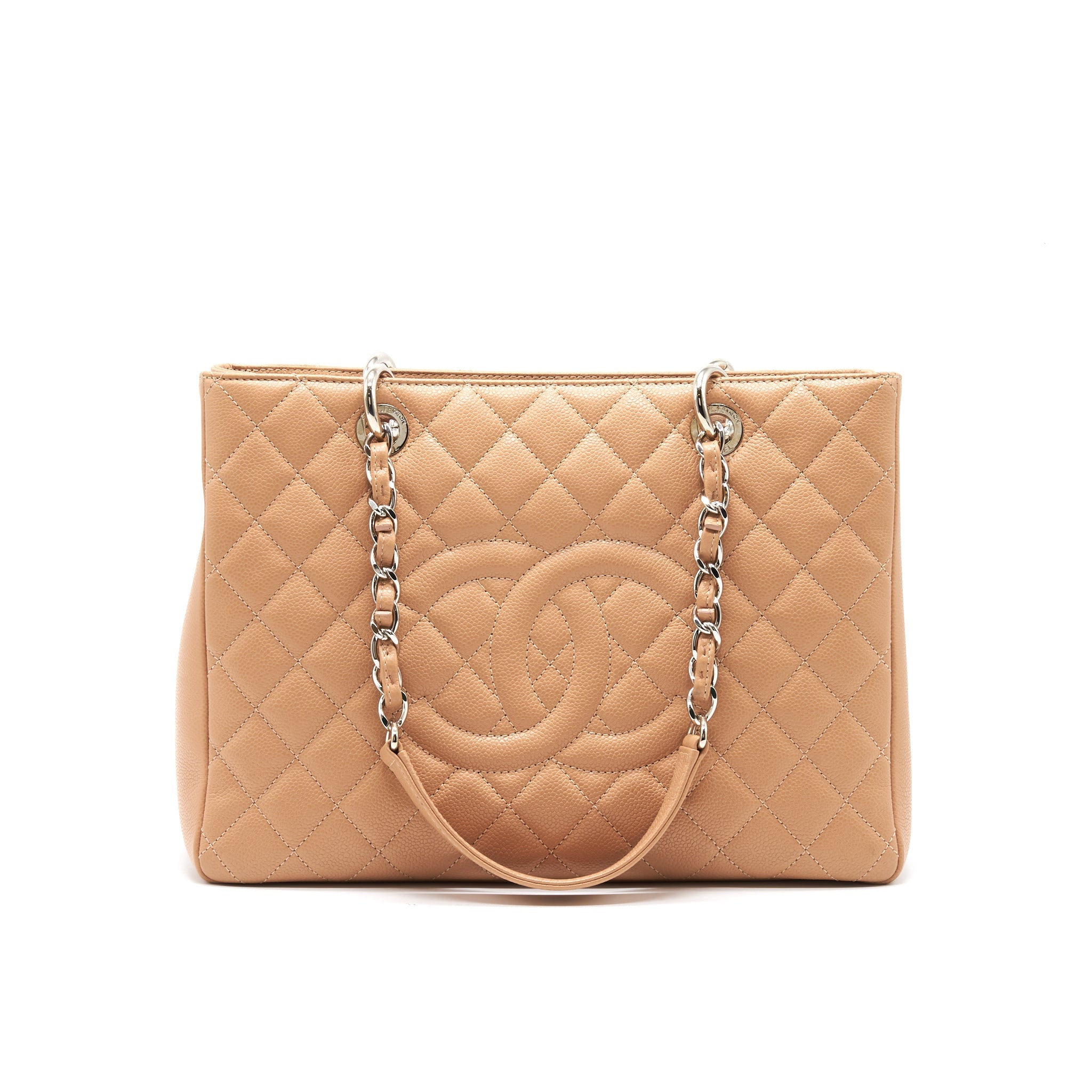 Chanel Grand Shopping Tote Dark Beige