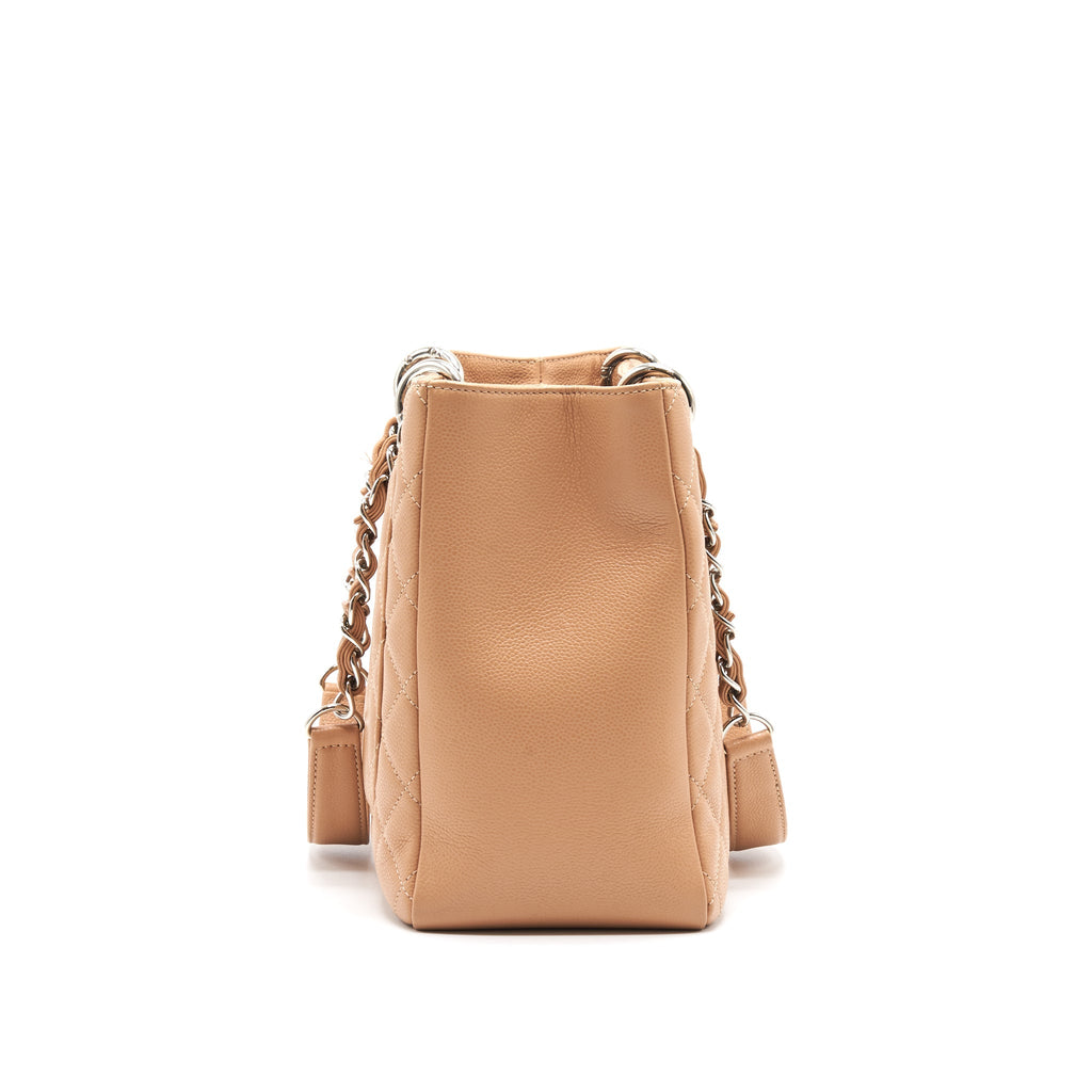 Chanel Grand Shopping Tote Dark Beige