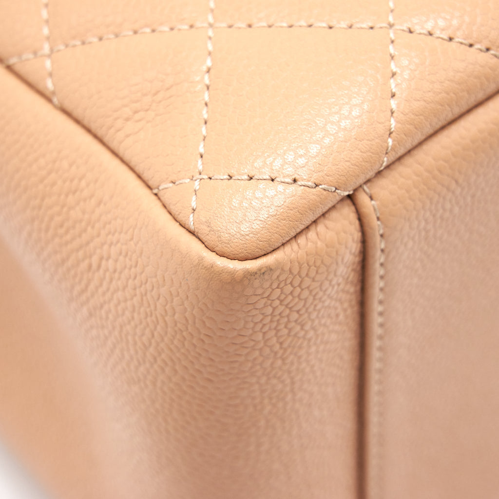 Chanel Grand Shopping Tote Dark Beige