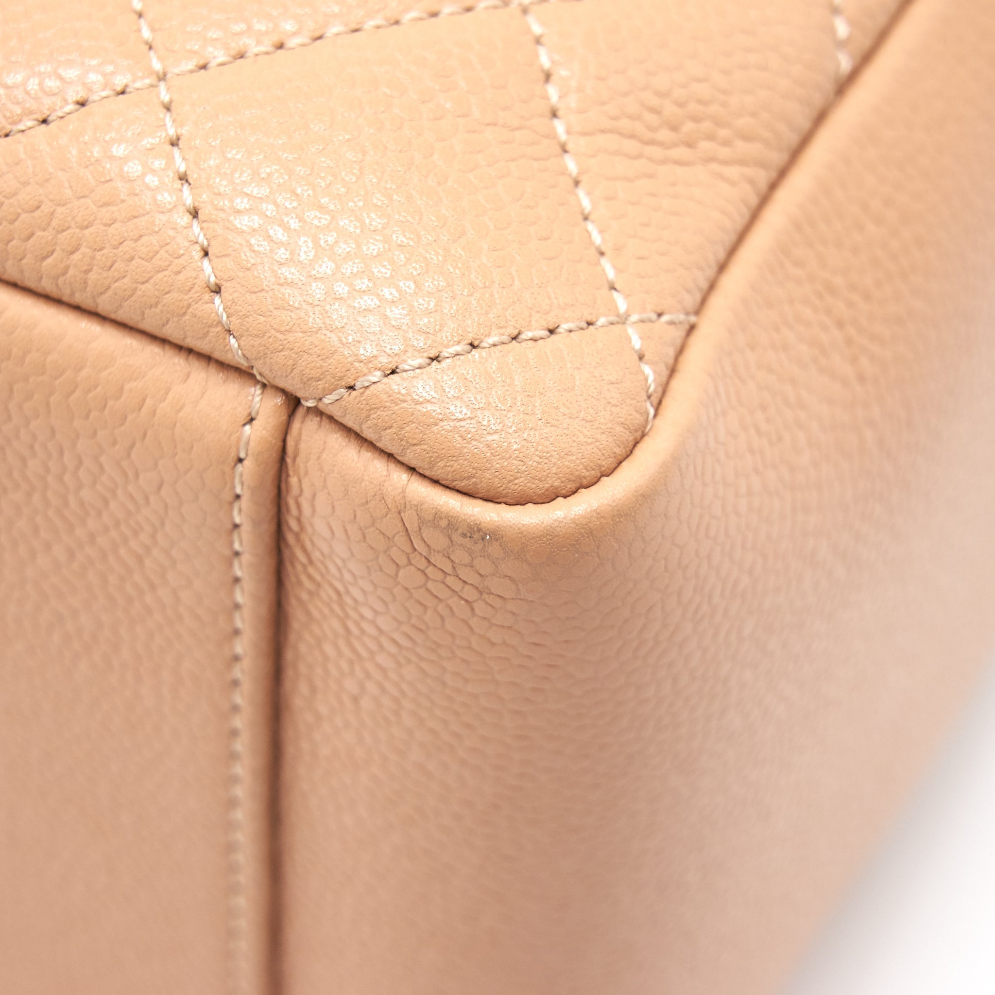 Chanel Grand Shopping Tote Dark Beige