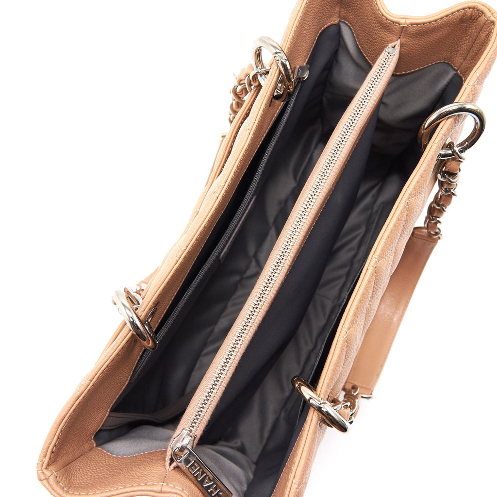 Chanel Grand Shopping Tote Dark Beige