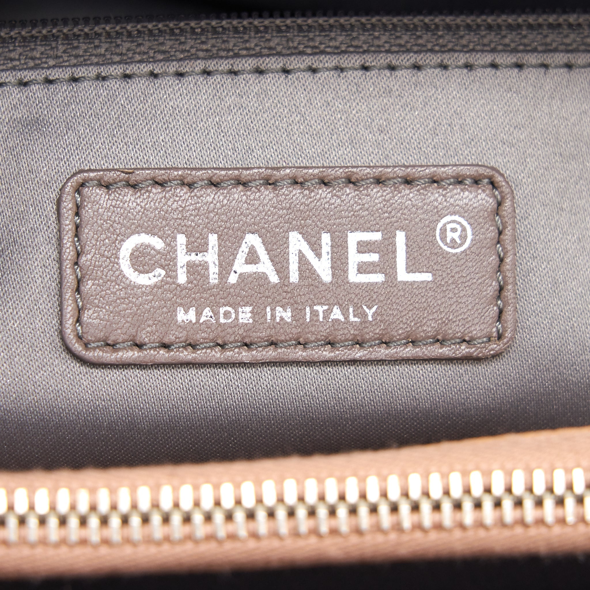 Chanel Grand Shopping Tote Dark Beige