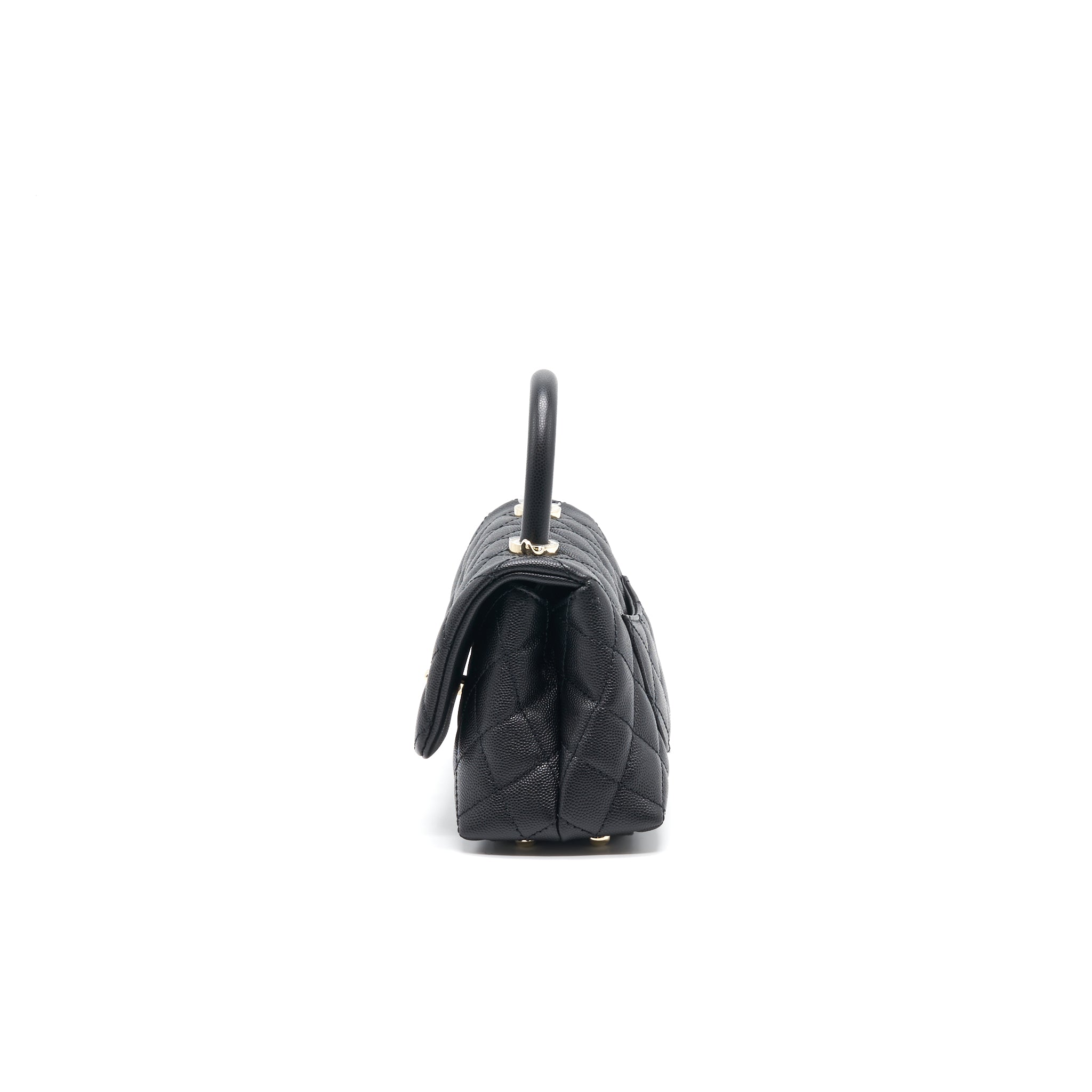 Chanel Extra Mini Coco Handle Flap Bag Black L