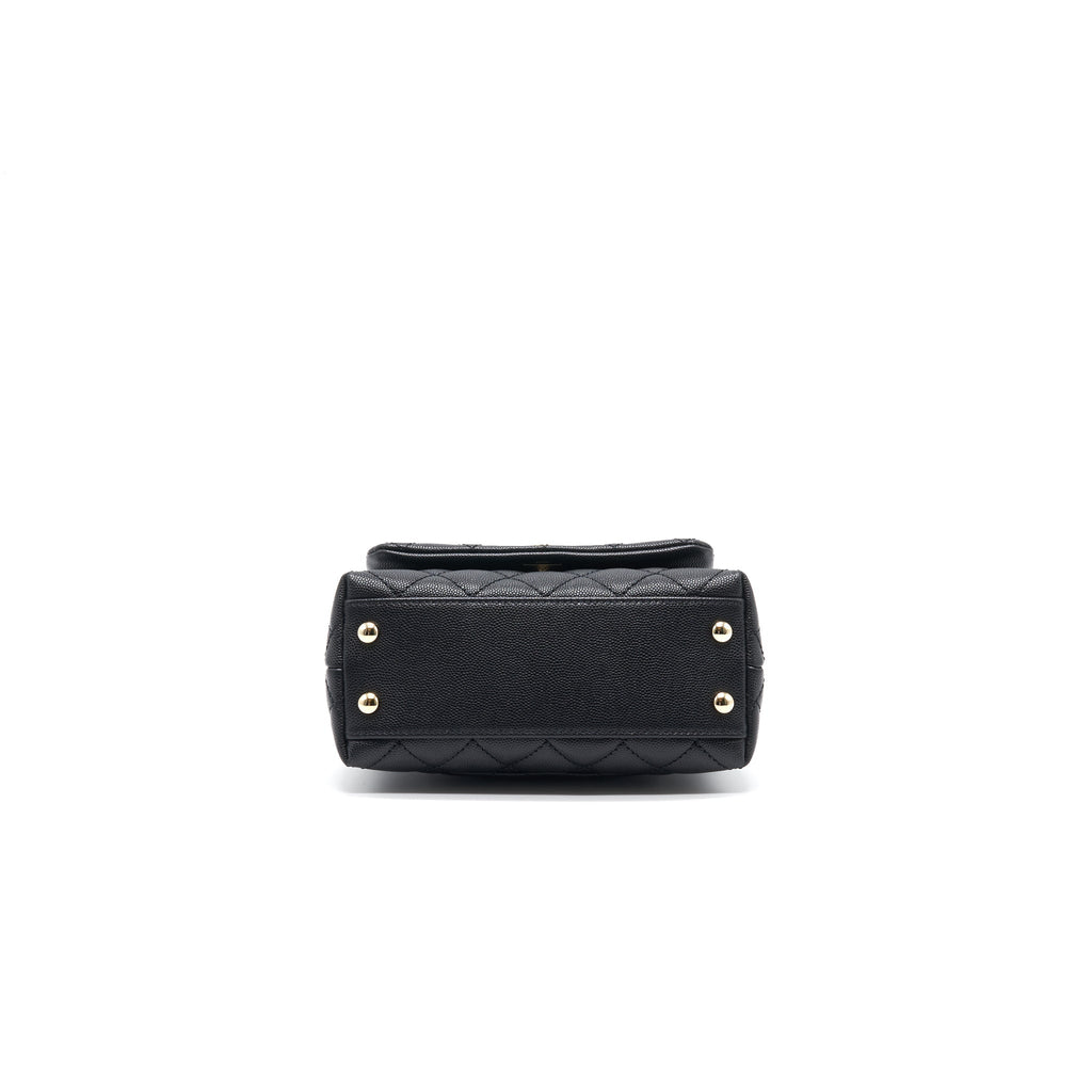 Chanel Extra Mini Coco Handle Flap Bag Black L