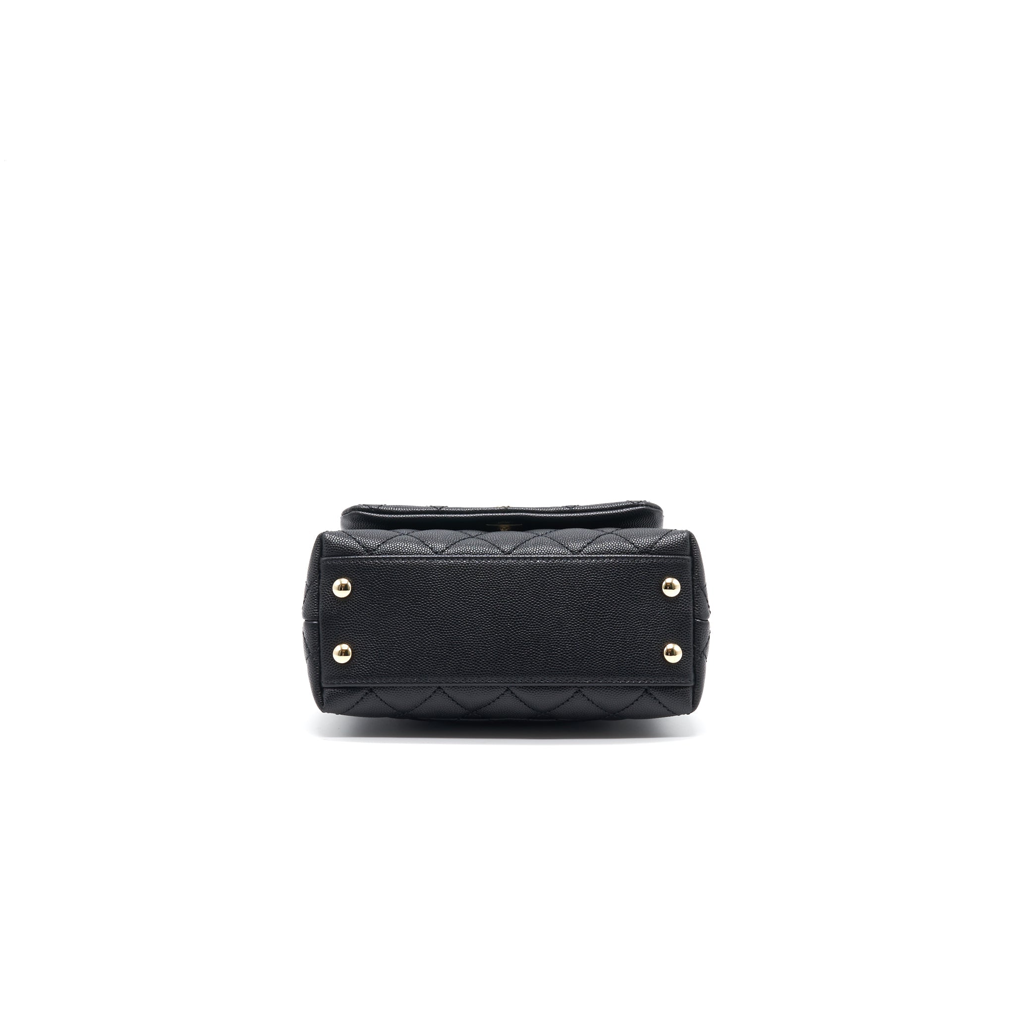 Chanel Extra Mini Coco Handle Flap Bag Black L