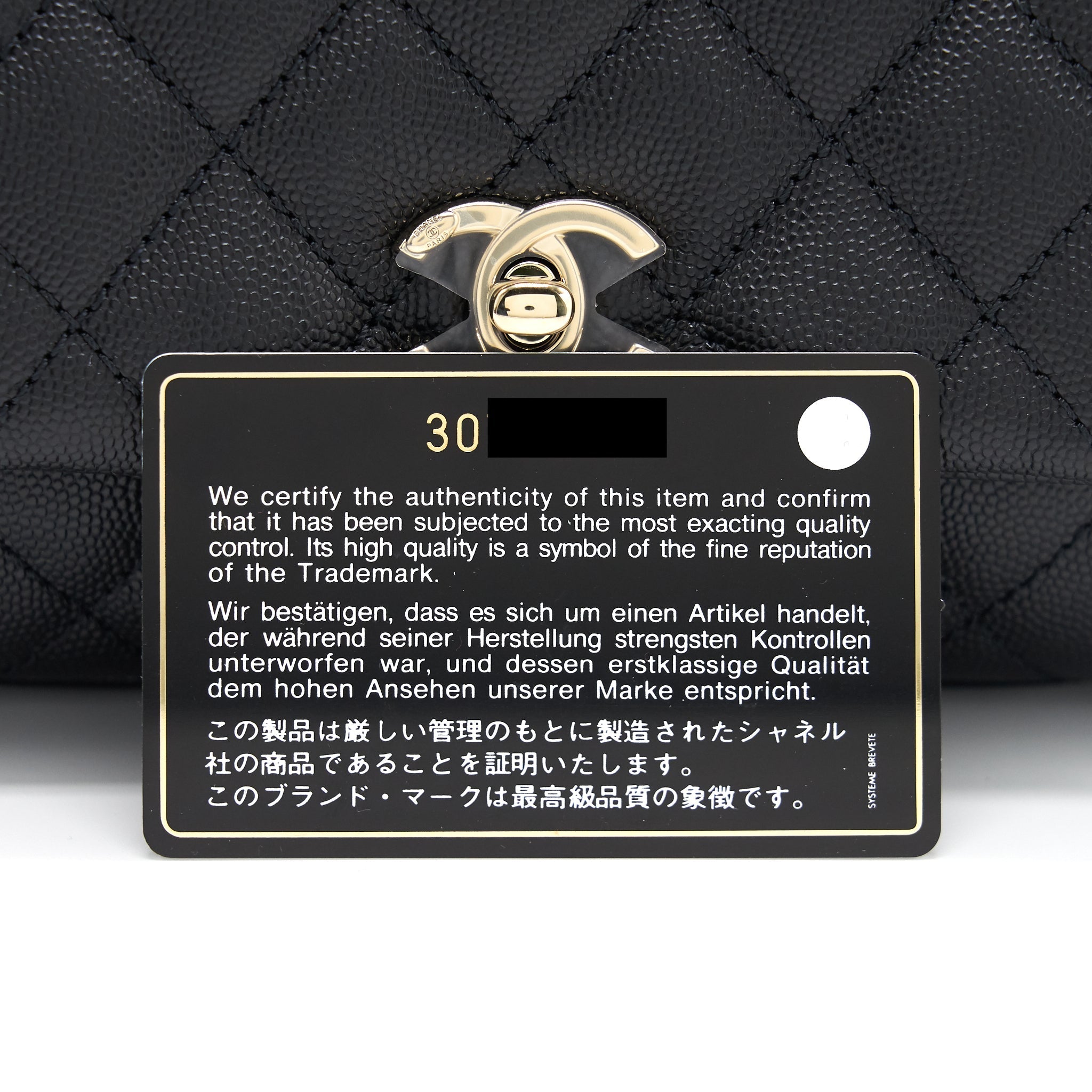 Chanel Extra Mini Coco Handle Flap Bag Black L