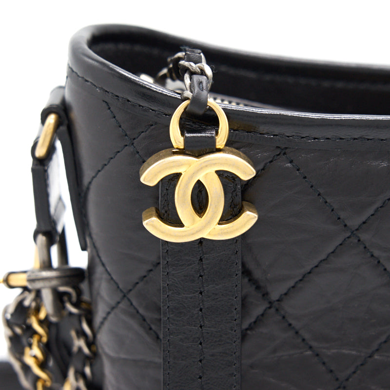 Chanel Gabrielle Black New Medium with Handle
