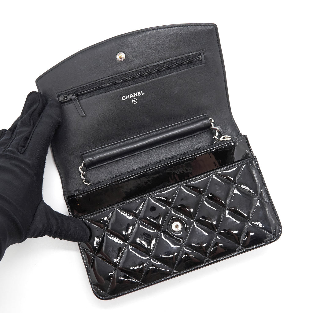 Chanel Wallet on Chain Patent leather black